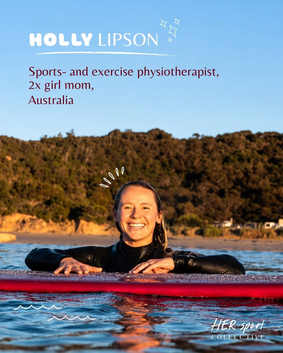 Meet the Collective! 🌸

Holly Lipson is a Sports and Exercise Physiotherapist from Australia with eleven years inside elite sport. @sportsphysioholly 
Over the past decade she has served as physiotherapist across the Australian Para Alpine, Skeleton