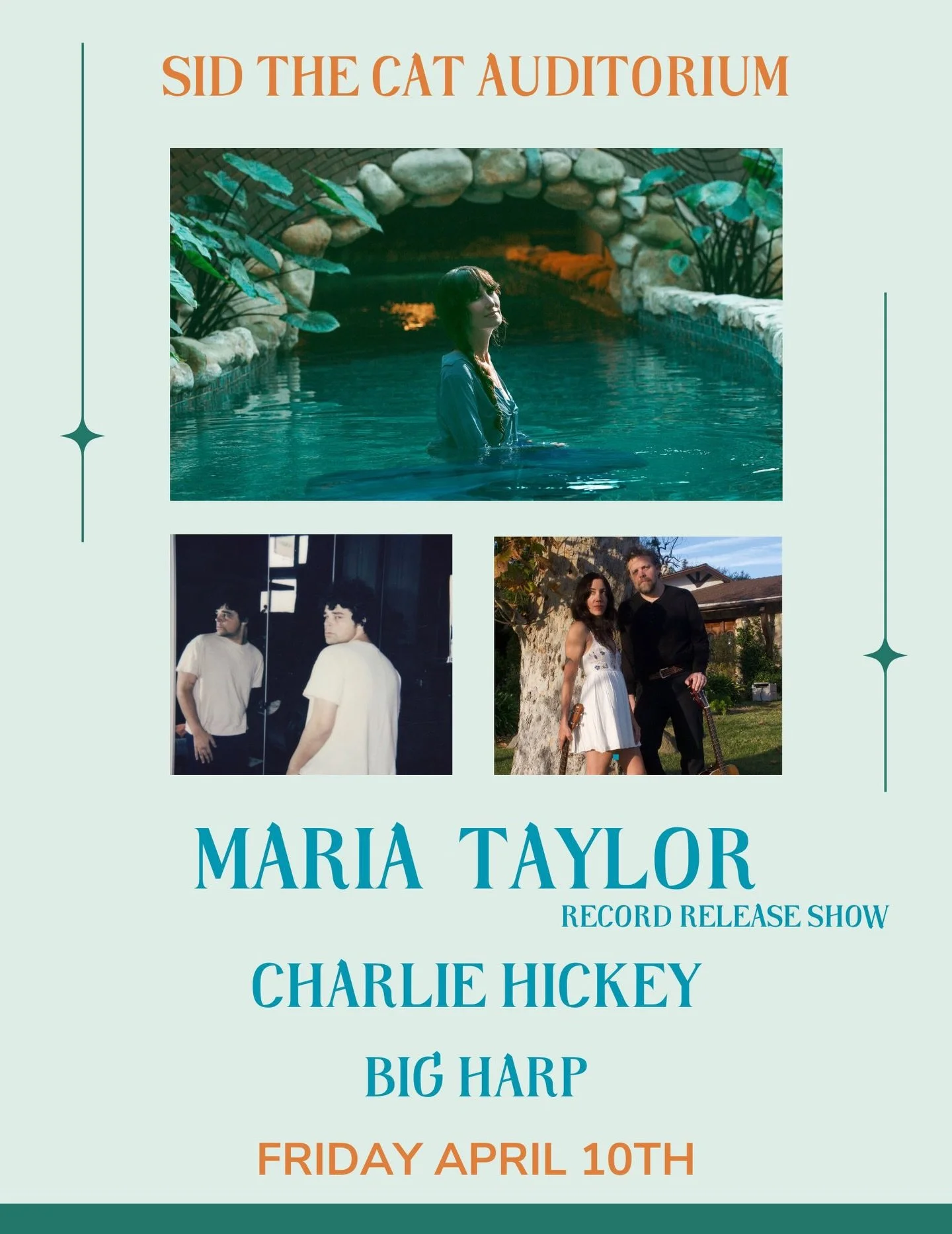 Well, the record release show just got A LOT  more fun!!!!
SOOO excited that @charlie_hickey_ and @bigharpband will be joining me on April 10!!!! link to tickets in bio :)!! ✨✨