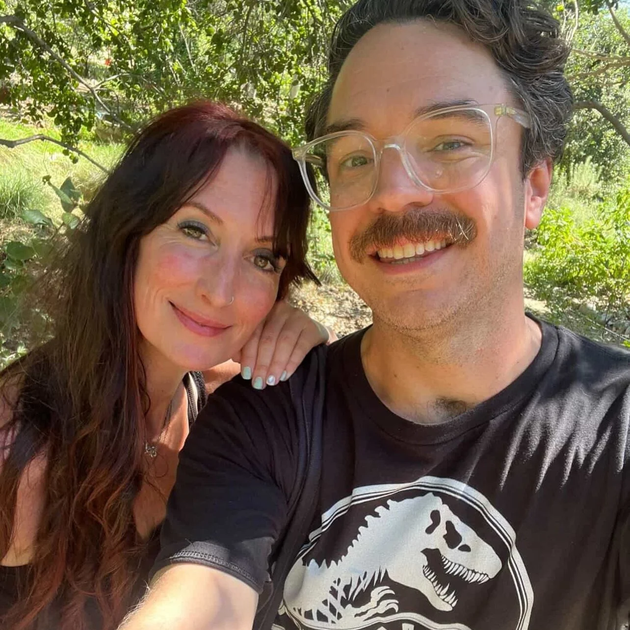 @stevenraymorris is so so sweet and such a burst of light! He has been so supportive of my music for over a decade. I sat down and talked with him for his podcast - See Jurassic Right - a couple of weeks ago and you can listen now!!! Link in bio :-)
