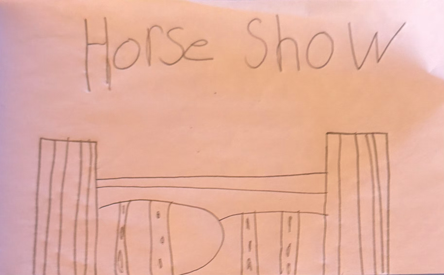Madison | Age: 10 | "Barrel Jump at a Horse Show"