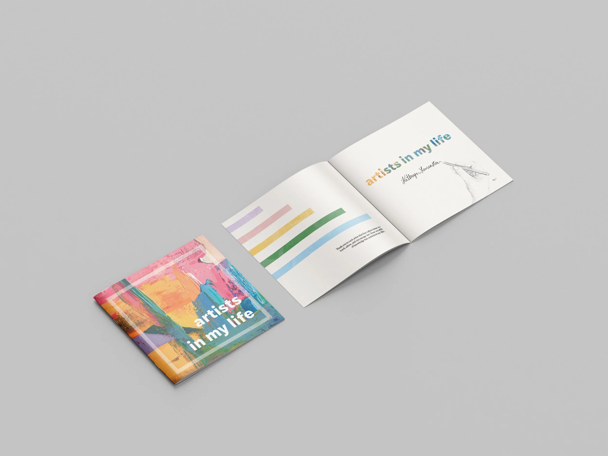 Artists in My Life Portrait Book