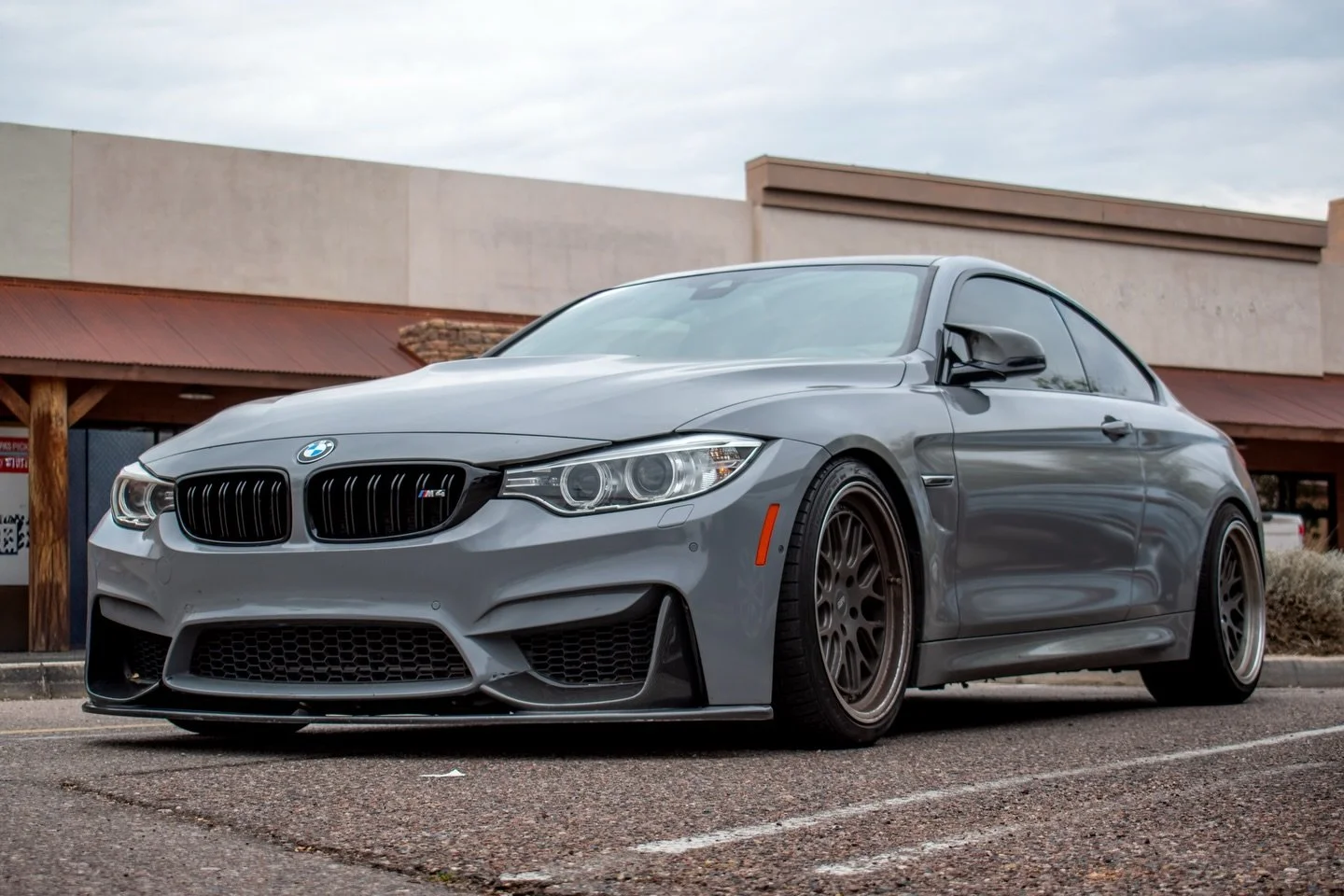Clean grey BMW F82 M4 spotted near my work today. Hopefully we&rsquo;ll see this one again soon..