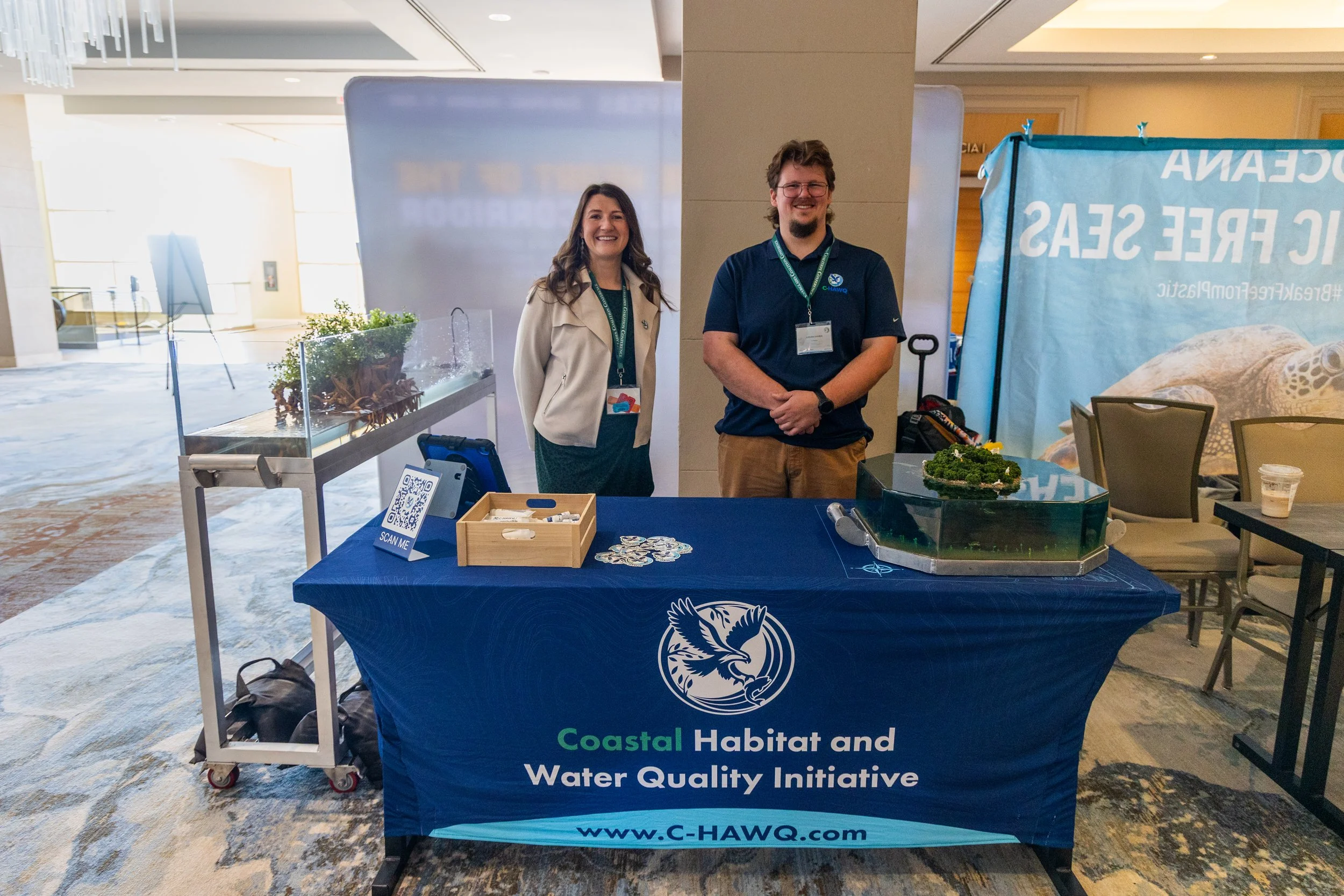 C-HAWQ exhibit booth at Florida environmental conference