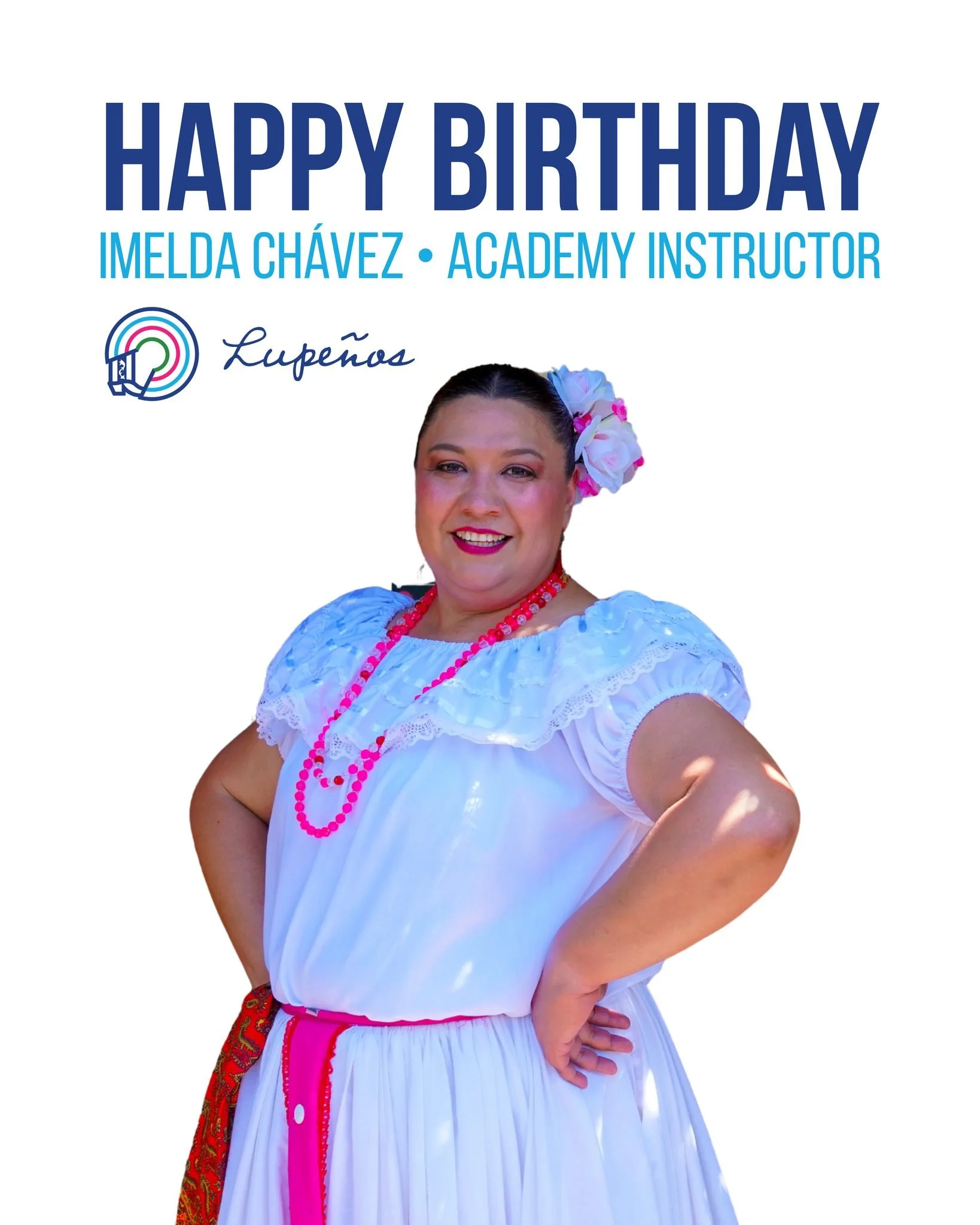 🎉 Happy Birthday to Maestra Imelda!

From joining Los Lupe&ntilde;os as a young student to performing with the company for over 25 years and now inspiring the next generation as an instructor, Maestra Imelda has been an important part of our story. 
