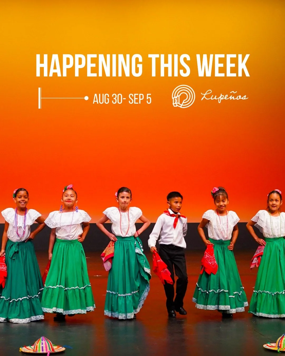 ✨ What&rsquo;s happening this week at Los Lupe&ntilde;os! ✨

☀️ Summer Academy Recital &mdash; TODAY!
Our Summer Academy Recital is happening TODAY, Sunday, August 30! 🎉 We have three different showtimes, and tickets are still available through the 