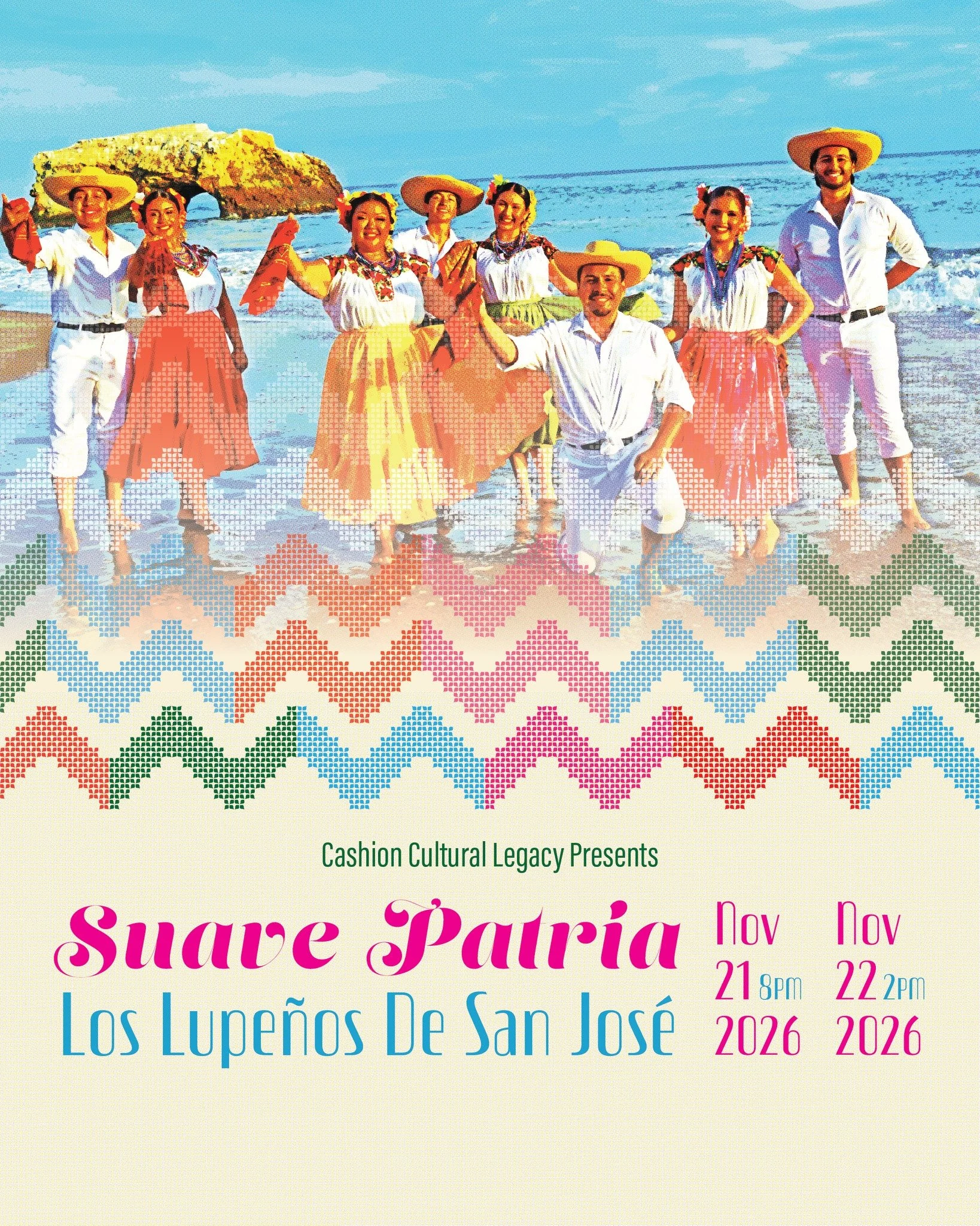 SUAVE PATRIA is coming up! Have you secured your tickets yet?

Join Los Lupe&ntilde;os de San Jos&eacute; for an unforgettable journey through Mexico&rsquo;s stories, traditions, and emotions, brought to life through folkl&oacute;rico.

📅 Saturday, 