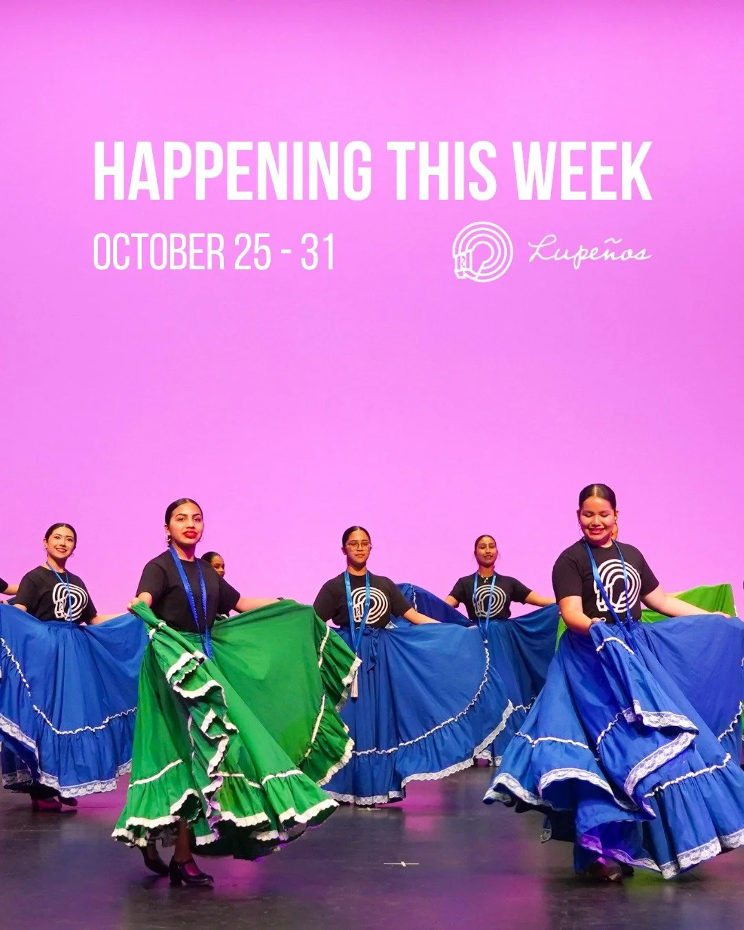 ✨ What&rsquo;s happening this week at Los Lupe&ntilde;os: October 25 &ndash; October 31 ✨

Oct 31 &mdash; Avenida de Altares 💀🌼
Celebrate D&iacute;a de los Muertos and honor the loved ones who came before us at Avenida de Altares! 🕯️Los Lupenos wi