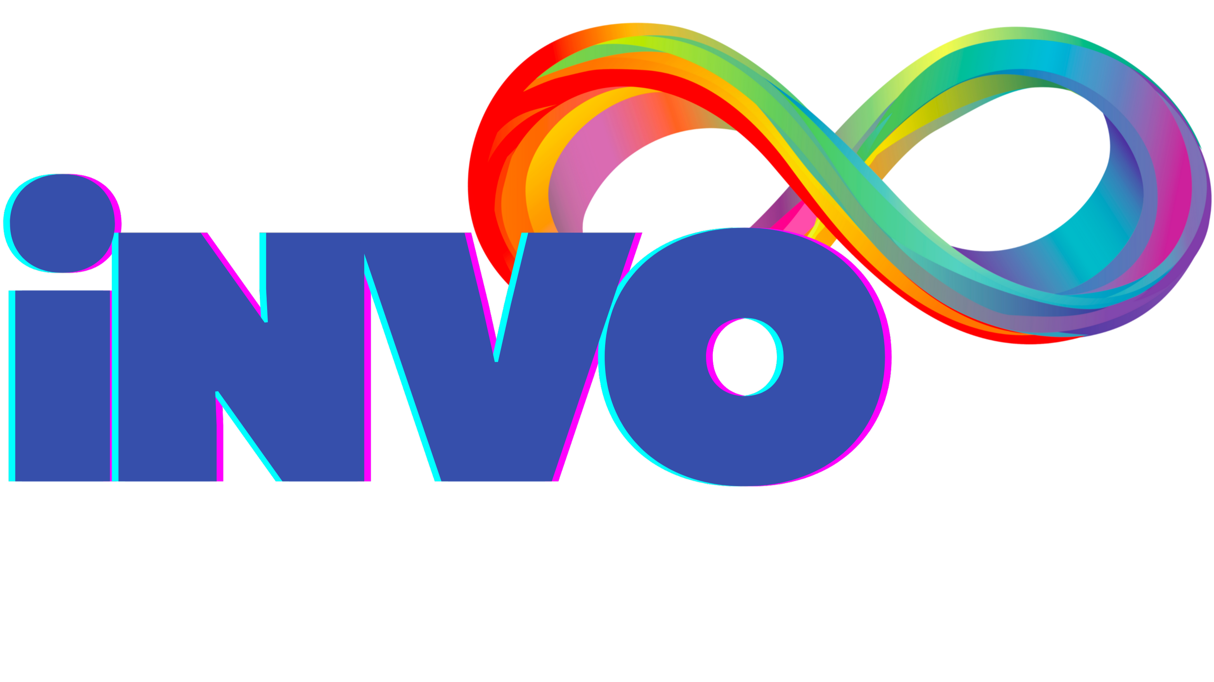 Colorful INVO logo with a rainbow infinity symbol above the text.