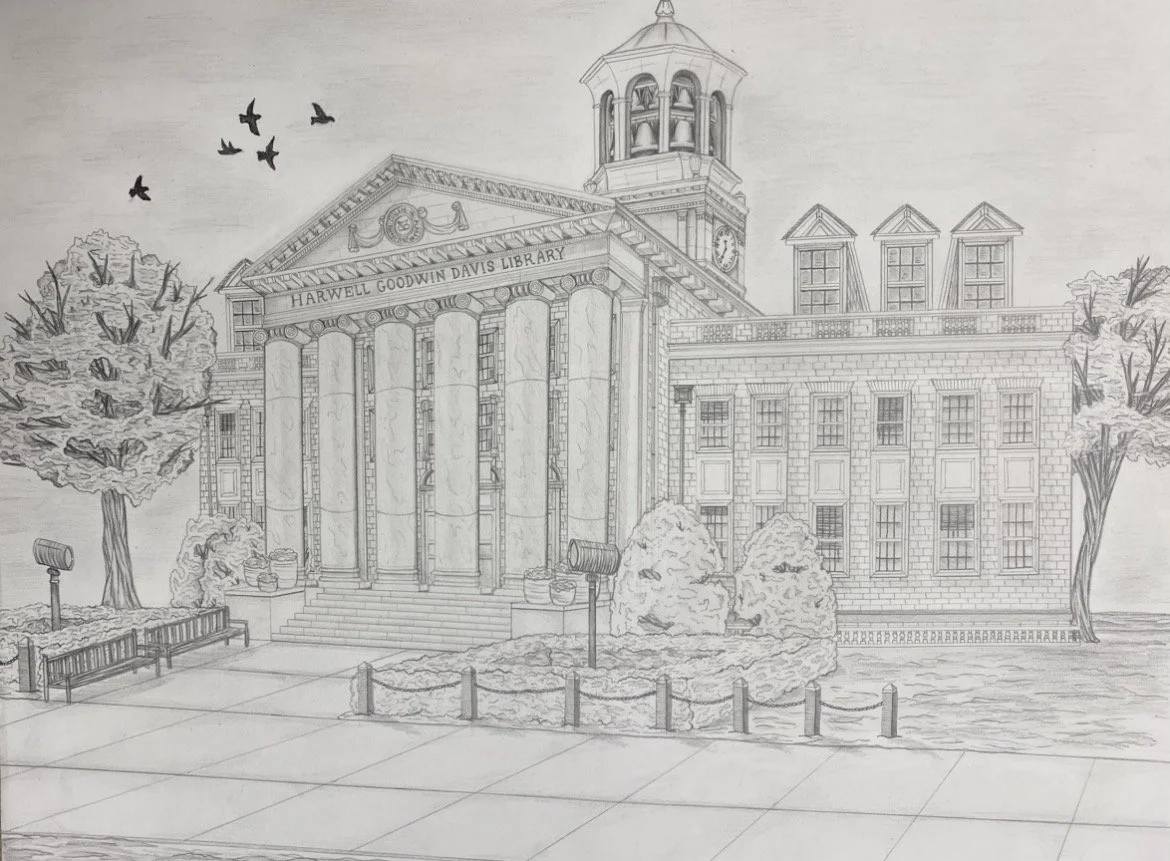 Samford Library Perspective Drawing