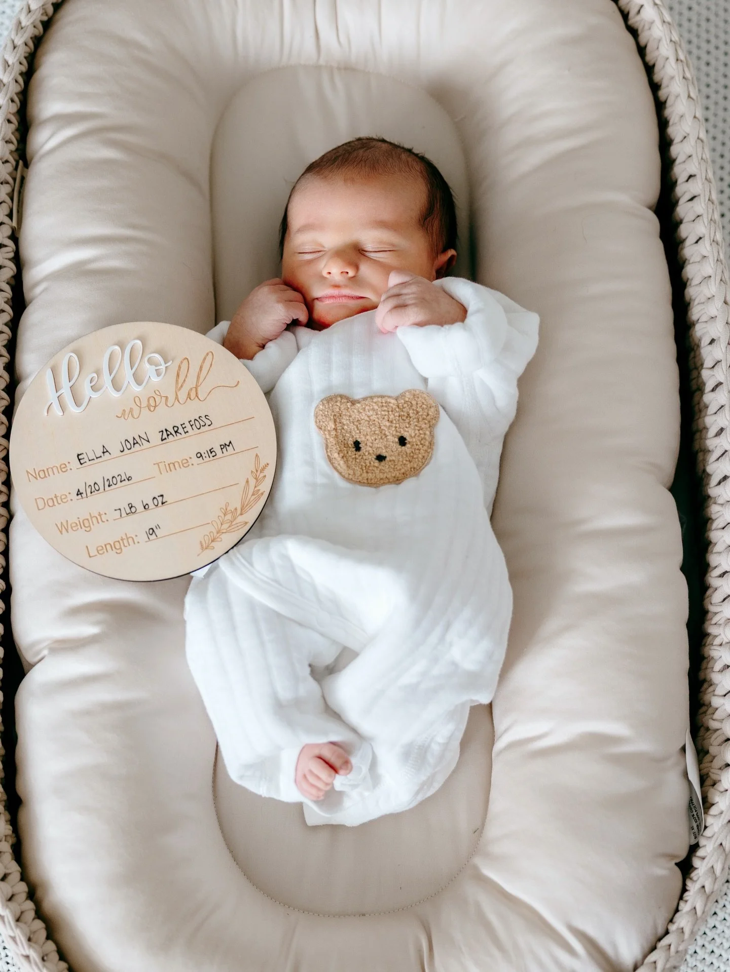 We are so blessed to announce Miss Ella Joan to the world! We love you so much sweet girl 🥹🩷