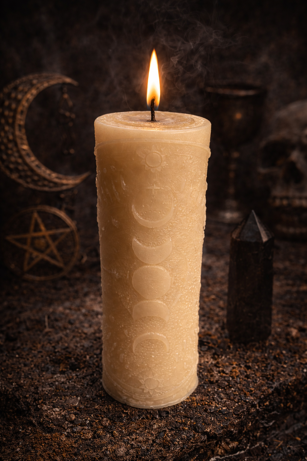 The Black Flame Candle