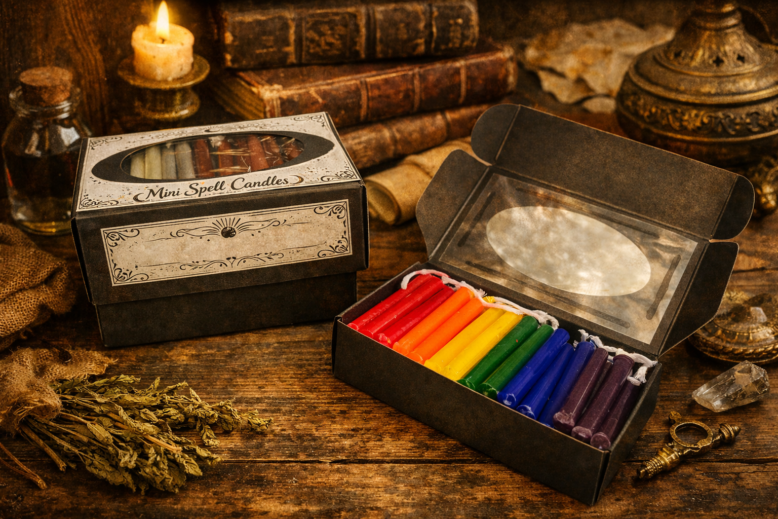 Mini spell candles