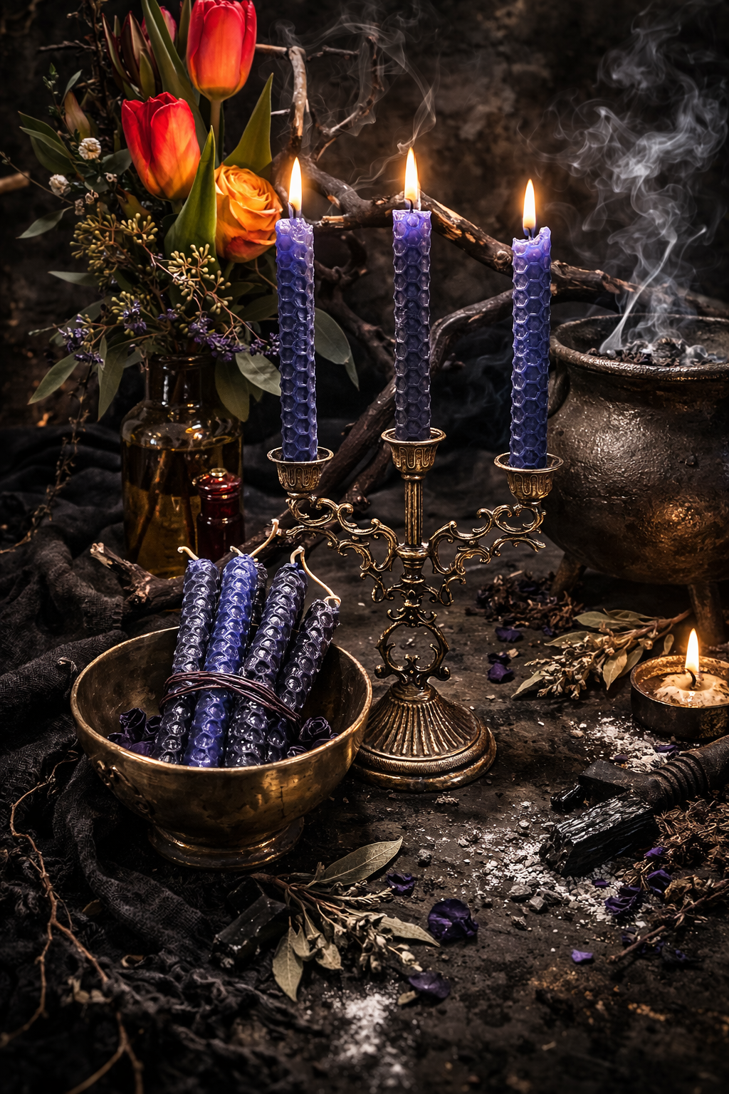 Purging The Shadow Spell Candles (Dual Set)