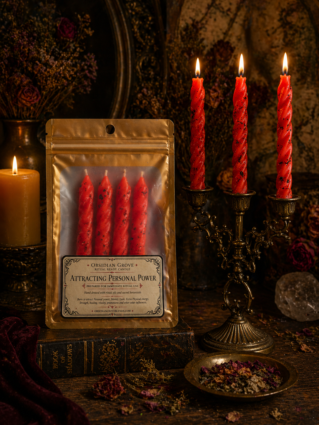 Attracting Personal Power Spell Candle
