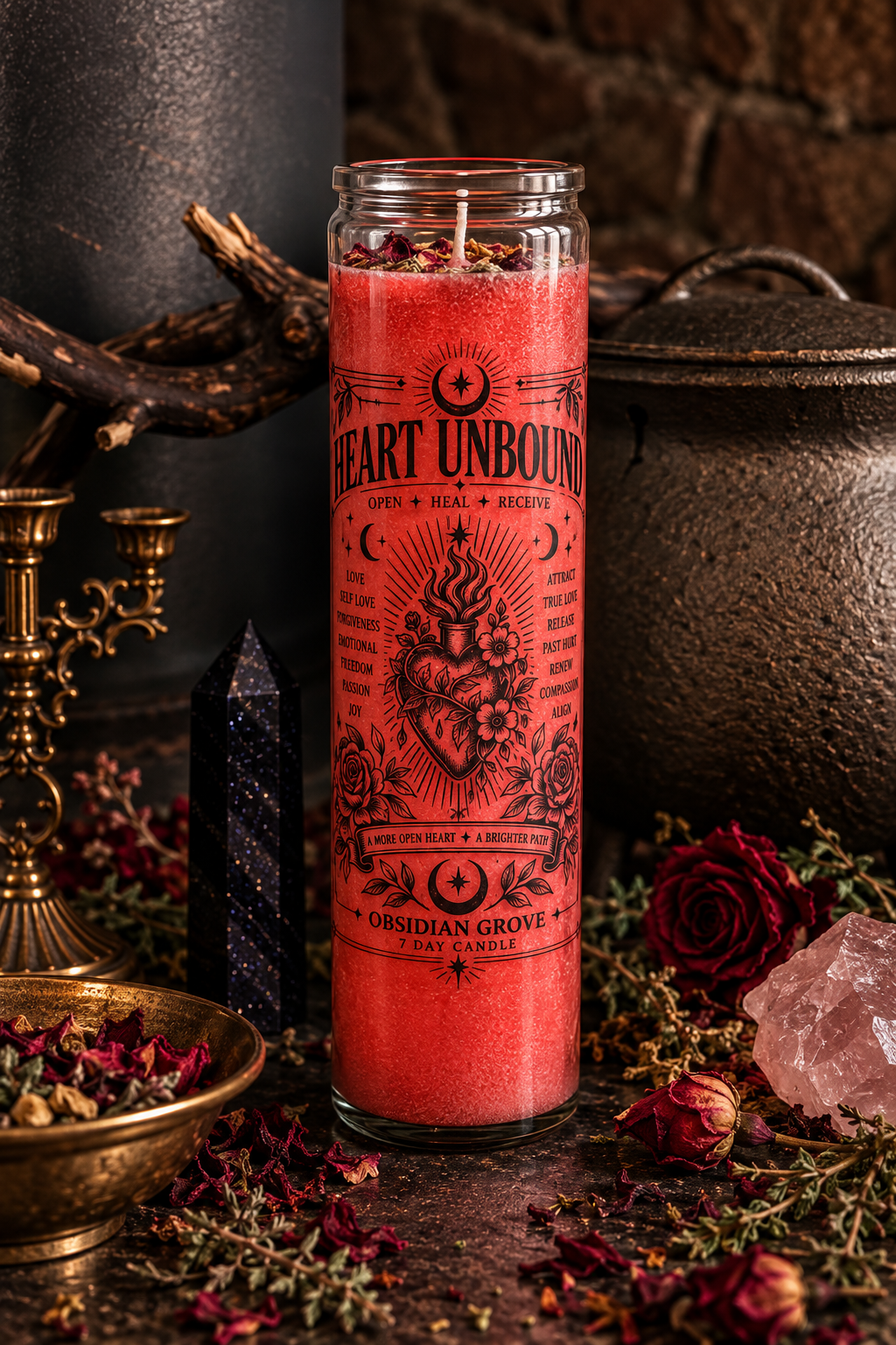 Heart Unbound 7 Day Candle