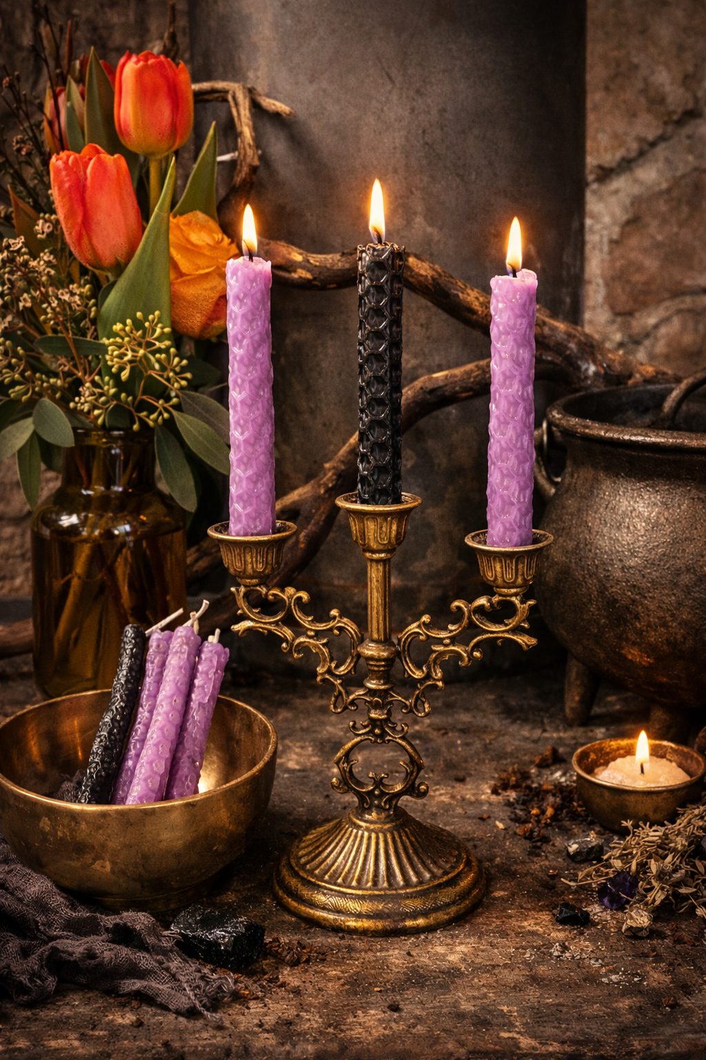 Release of Energetic Attachments Spell Candles (Dual set)
