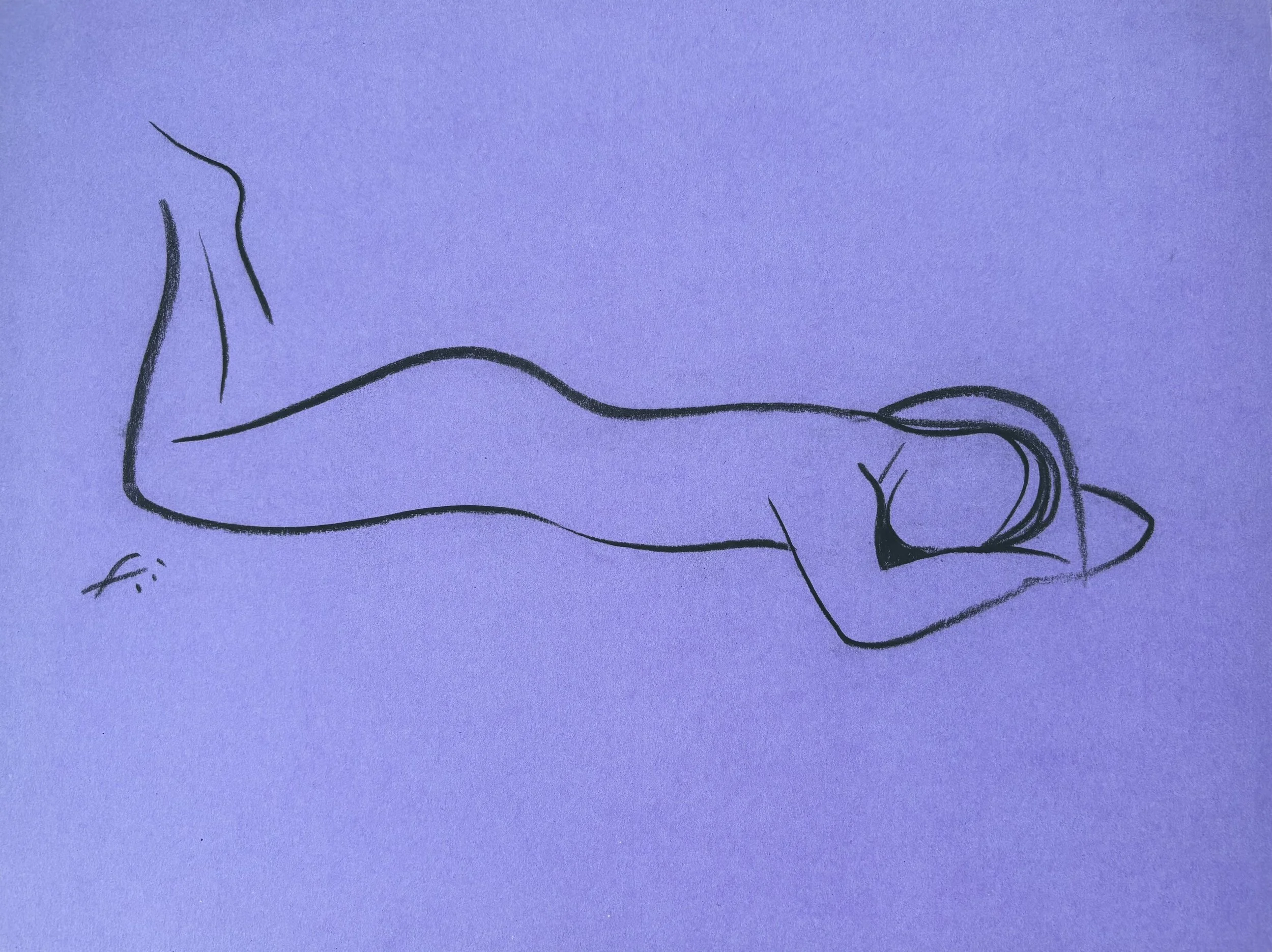 Life Model on Purple