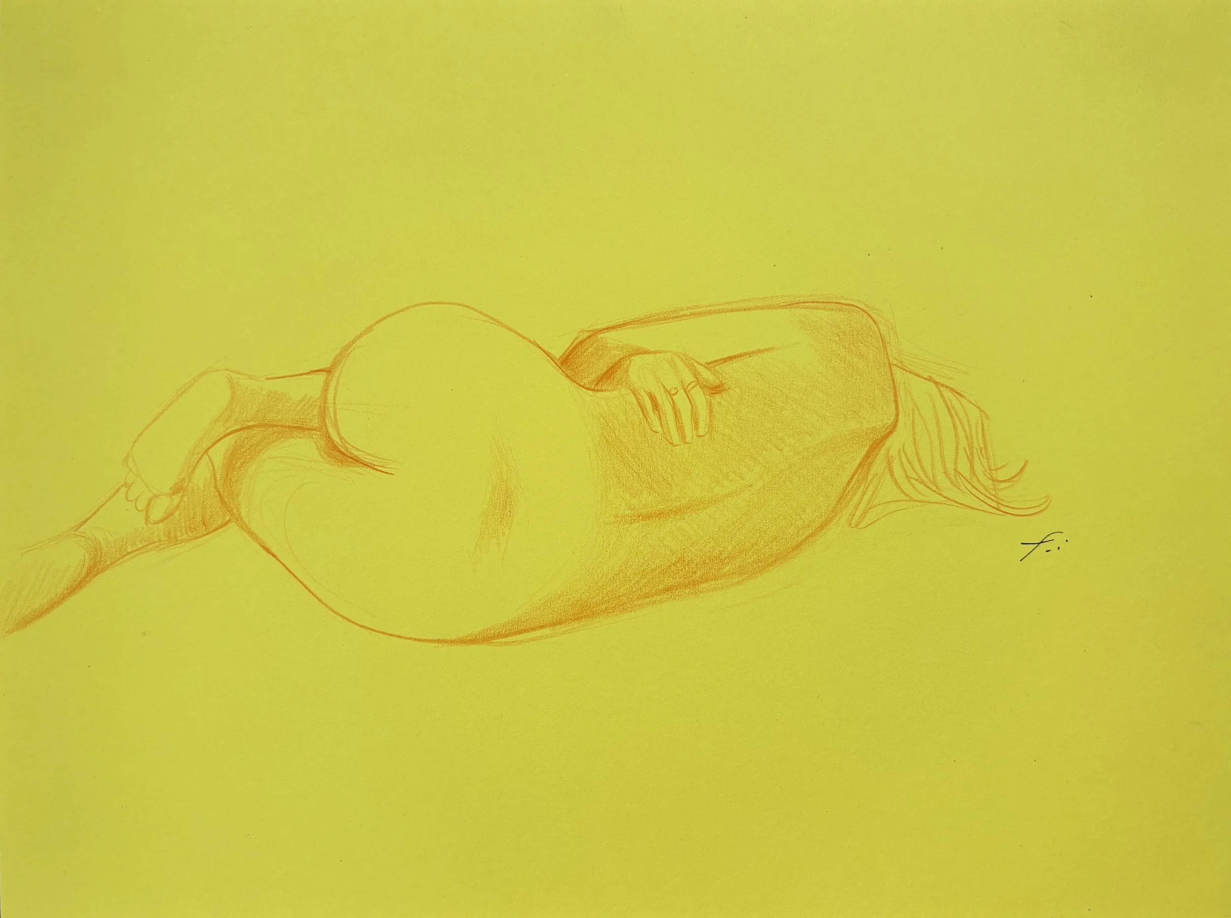 Life Model on Yellow