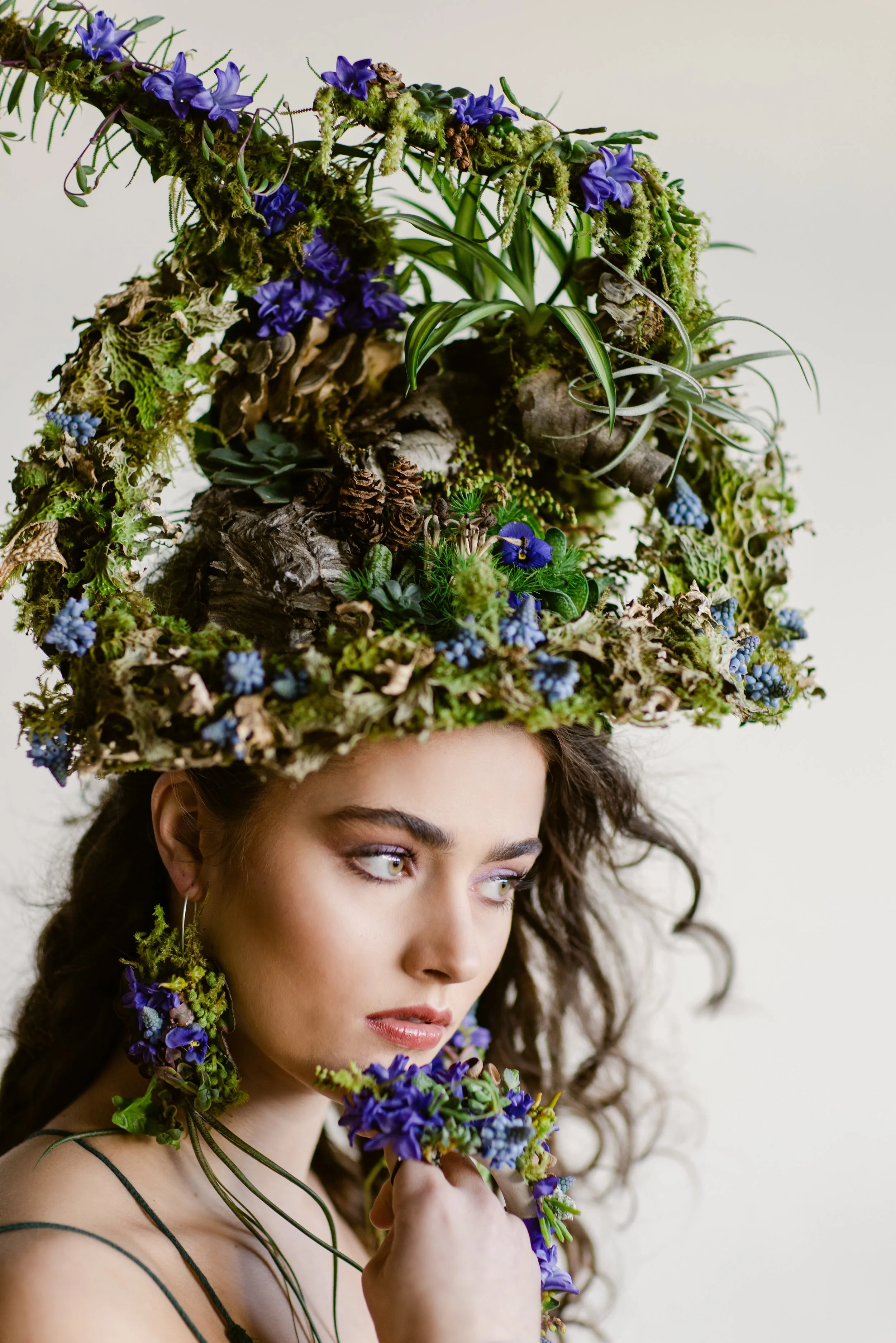 Francoise Weeks botanical fashion couture floral jewelry floral fashion 39