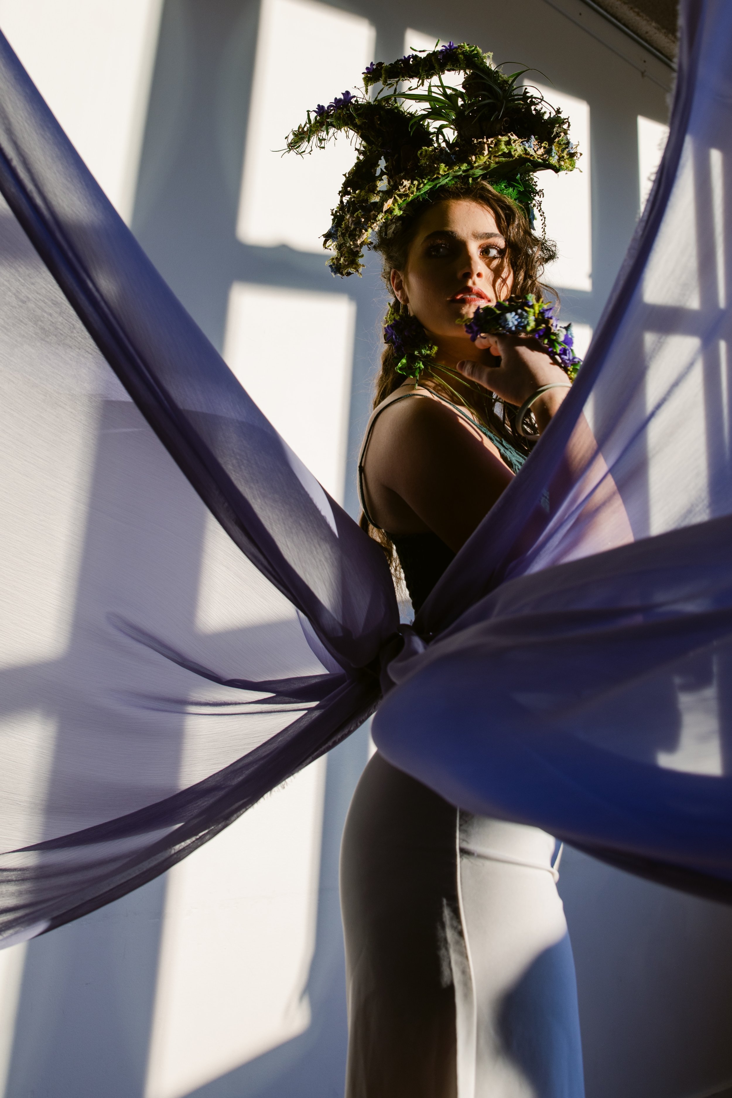 Francoise Weeks botanical fashion couture floral jewelry floral fashion 4