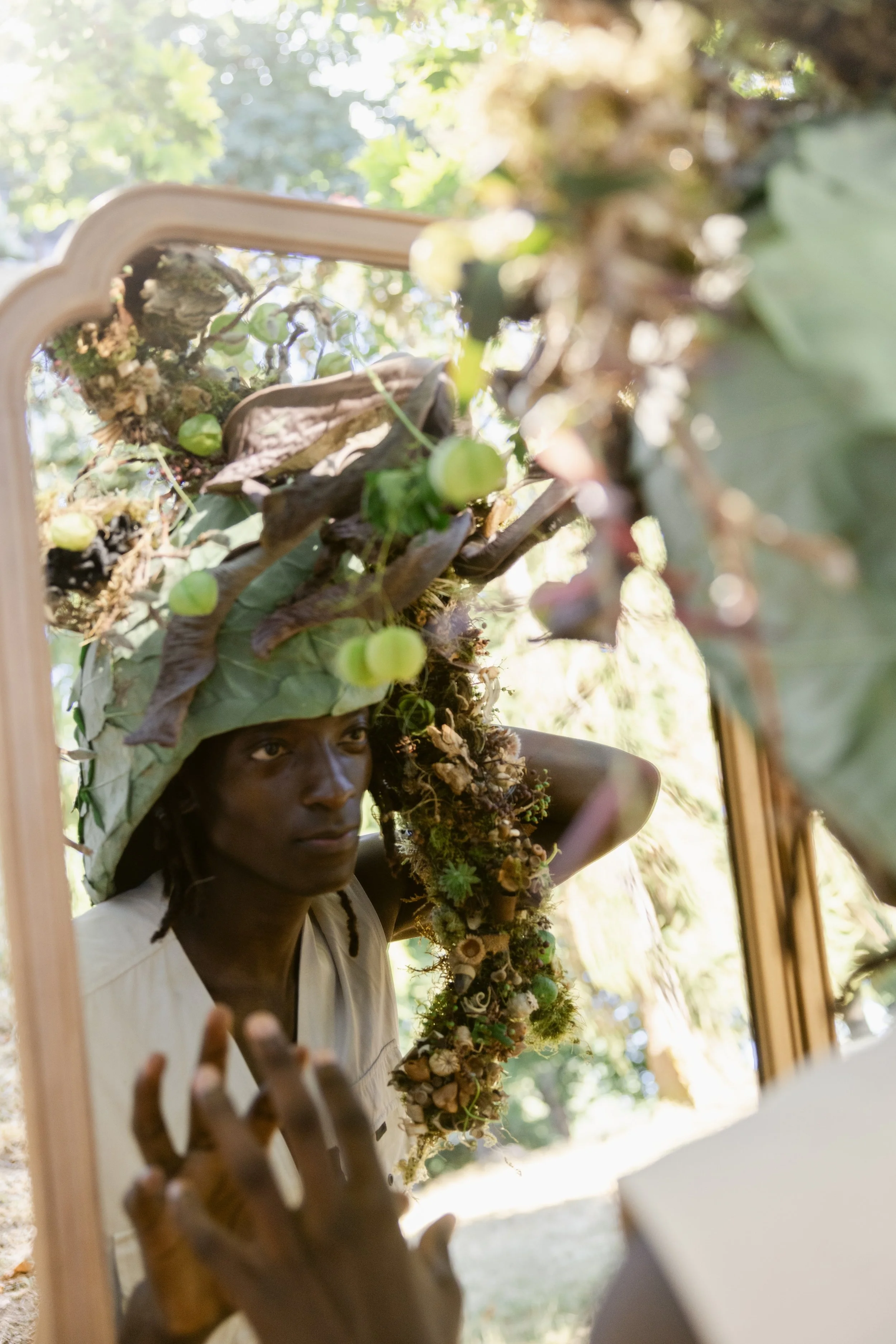 Francoise Weeks botanical fashion couture floral jewelry floral fashion 26