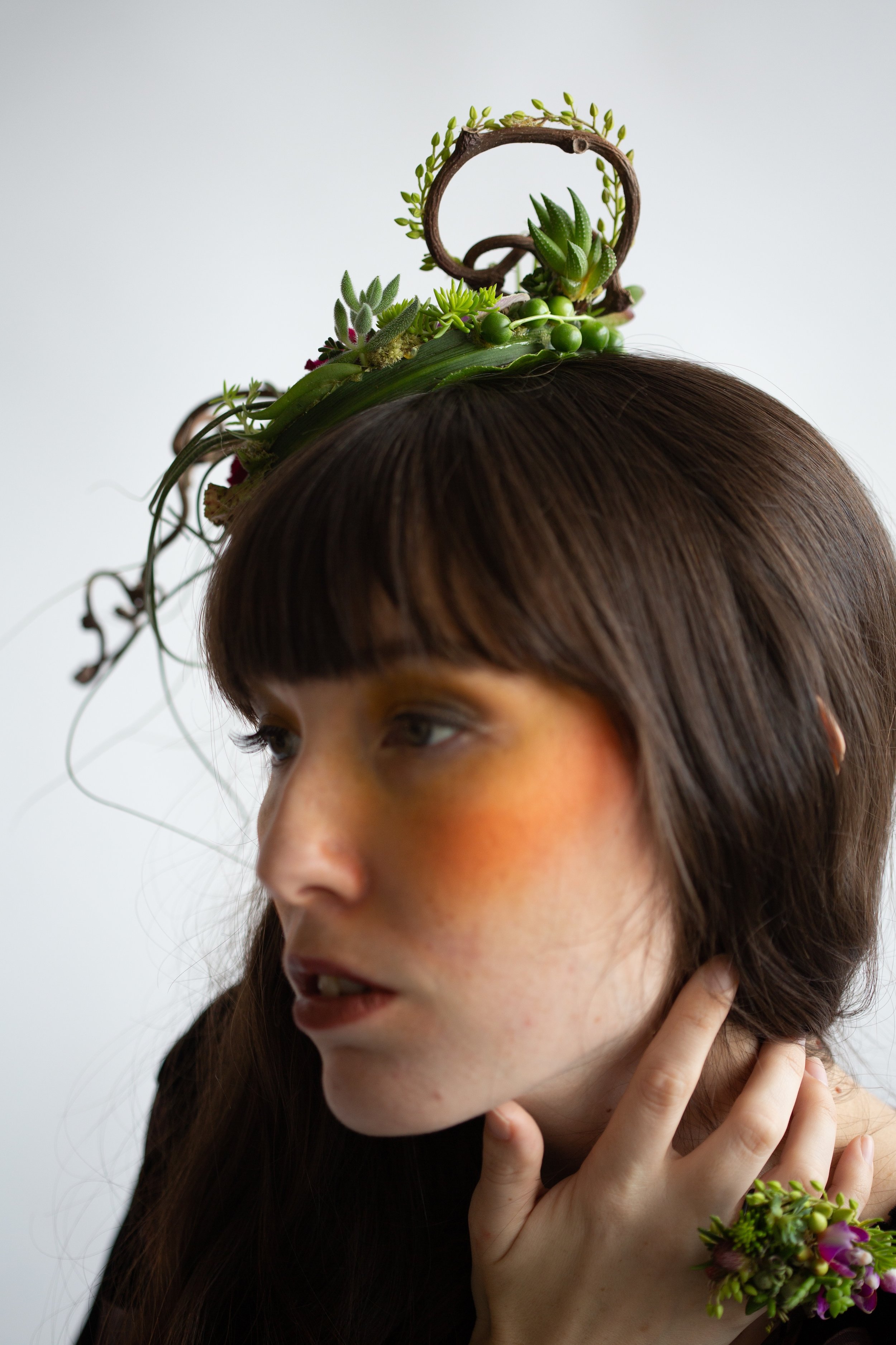 Francoise Weeks botanical fashion couture floral jewelry floral fashion 62