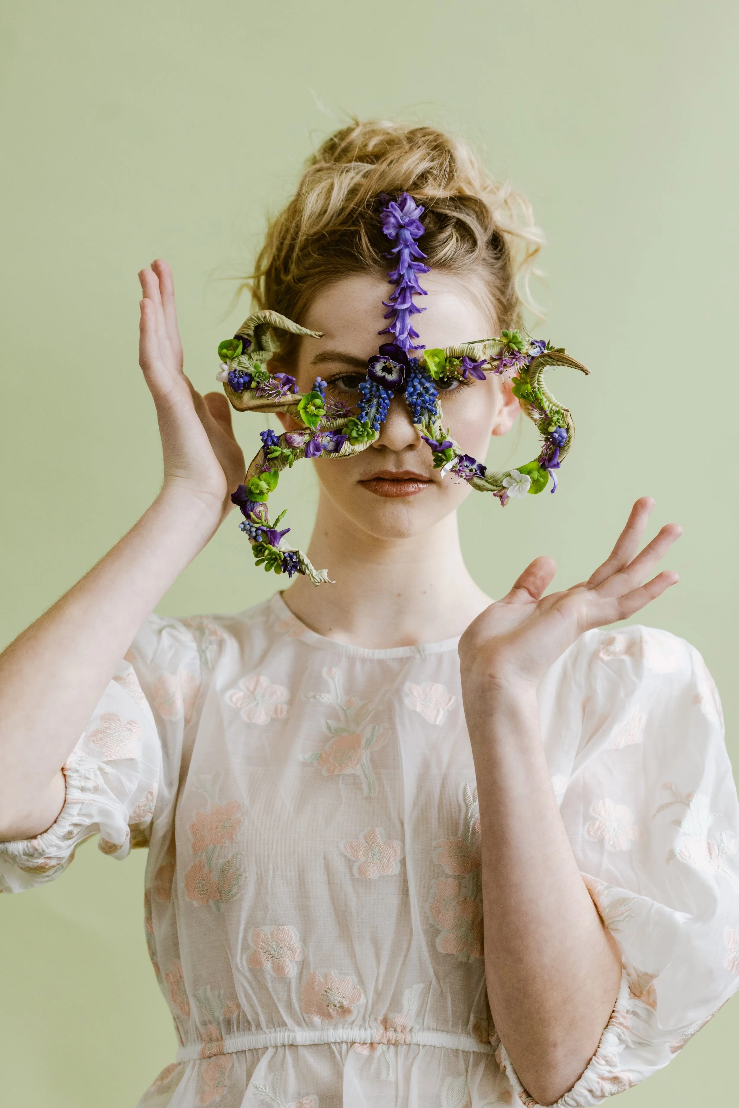 Francoise Weeks botanical fashion couture floral jewelry floral fashion 19