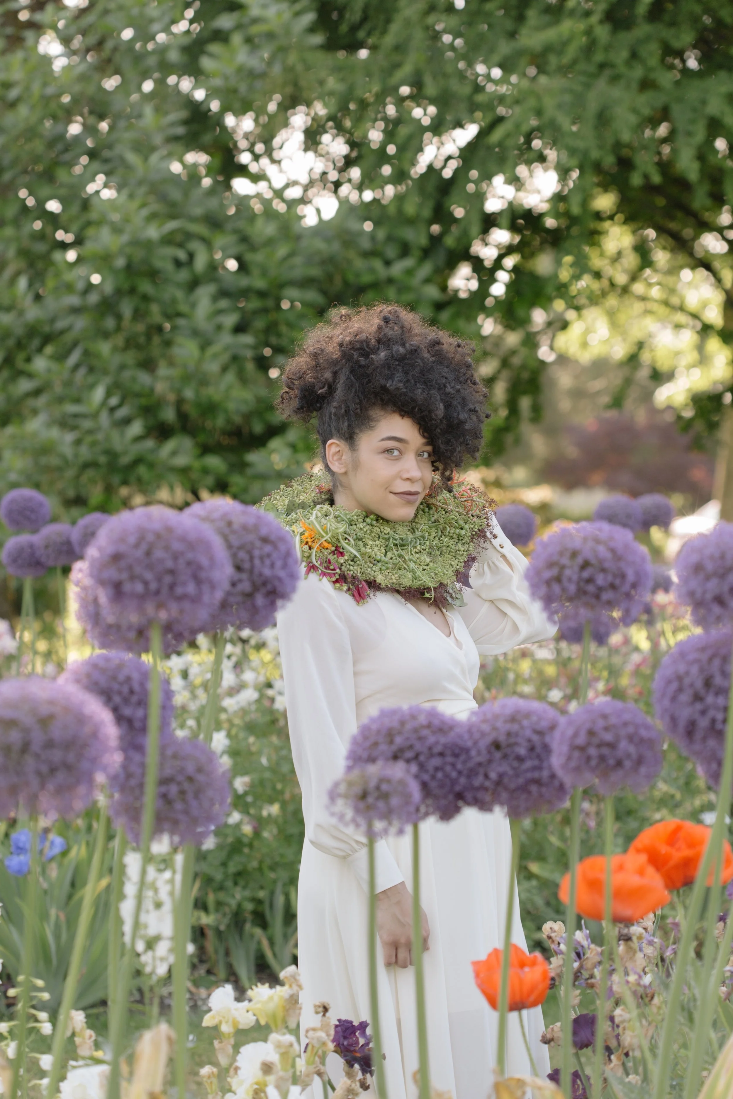 Francoise Weeks botanical fashion couture floral jewelry floral fashion 88