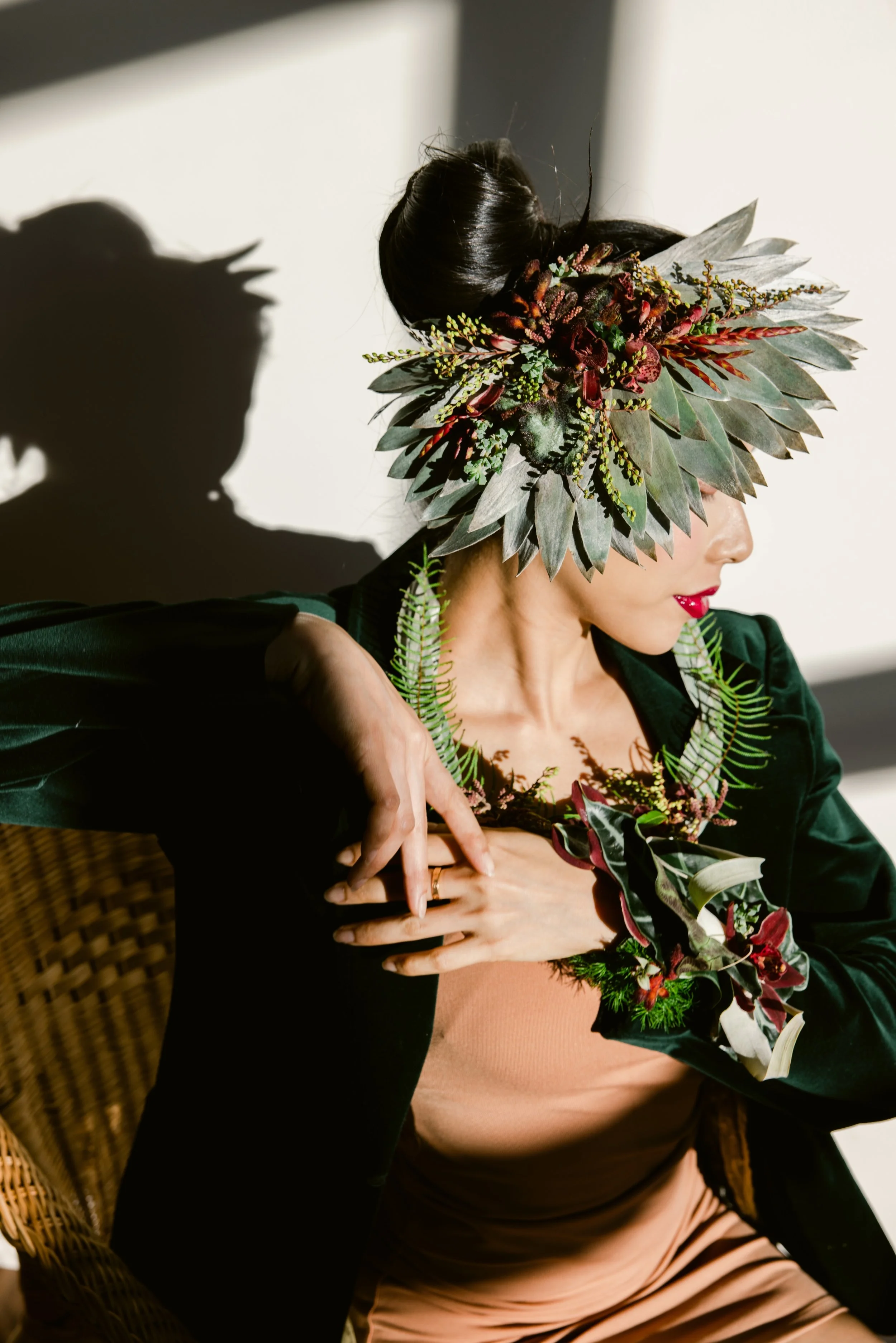 Francoise Weeks botanical fashion couture floral jewelry floral fashion 41