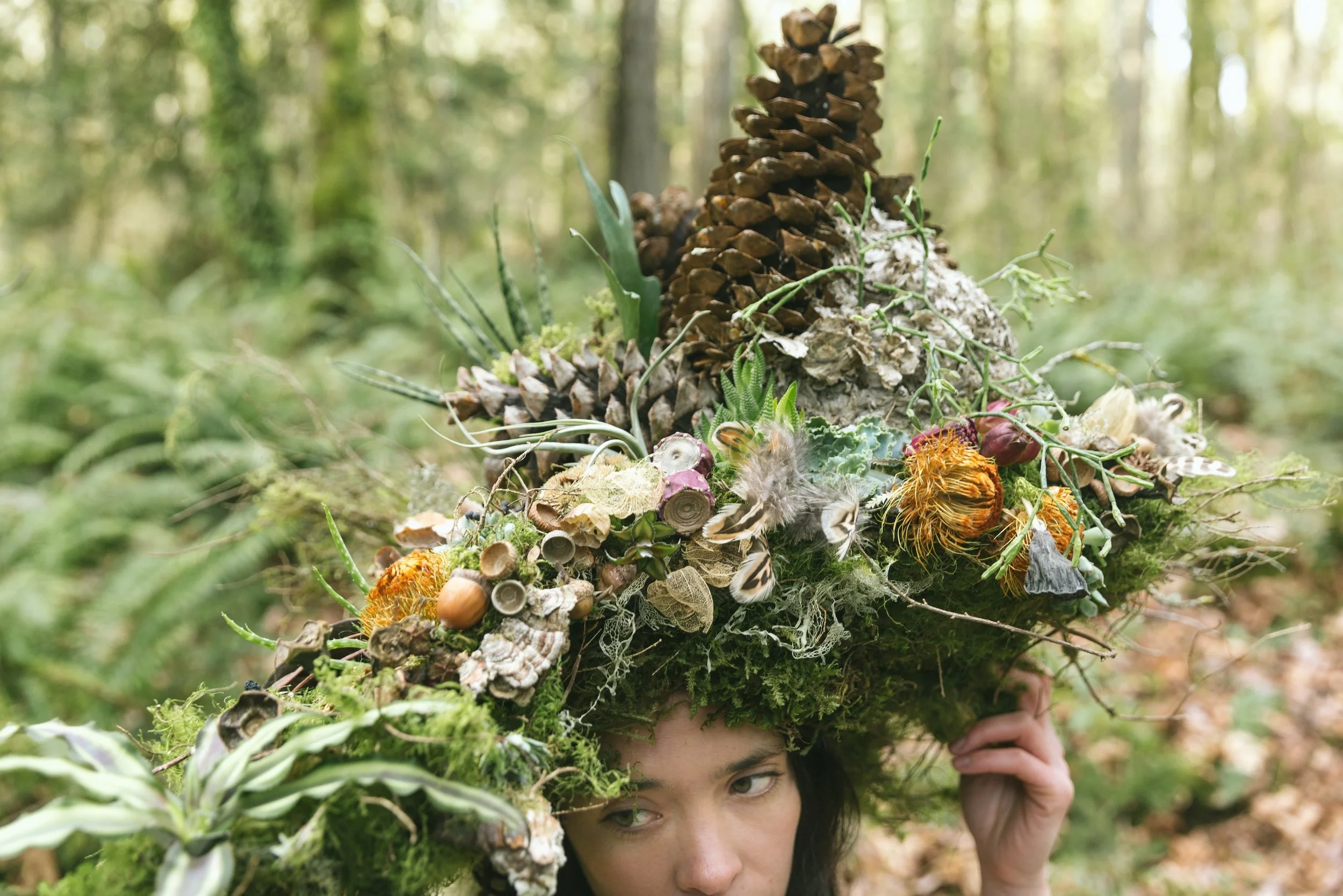 Francoise Weeks botanical fashion couture floral jewelry floral fashion 79