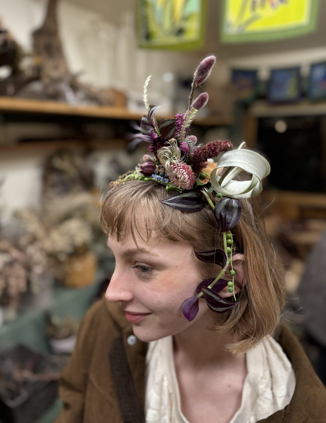 Botanical Headpiece Francoise Weeks workshop 5