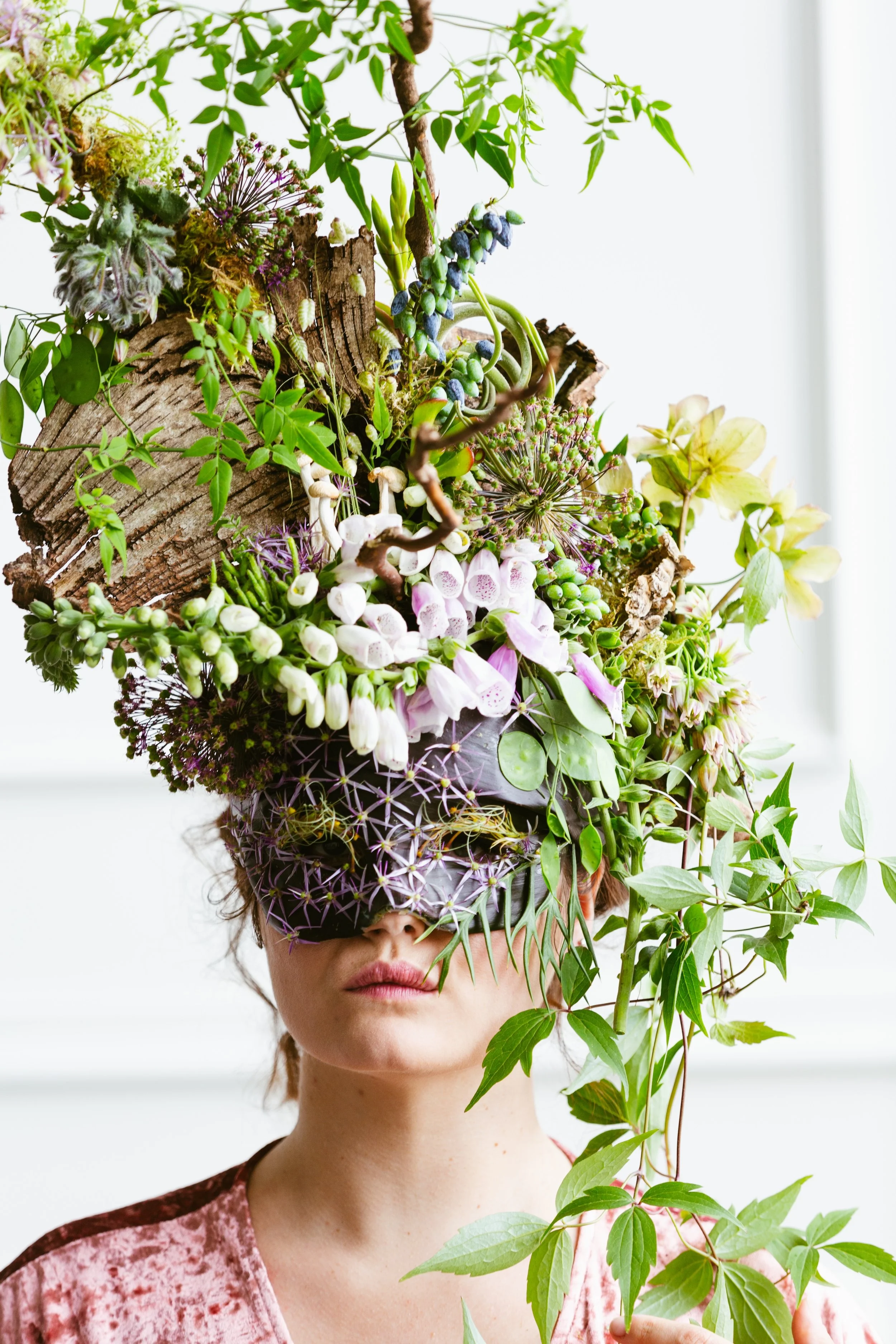 Francoise Weeks botanical fashion couture floral jewelry floral fashion 67