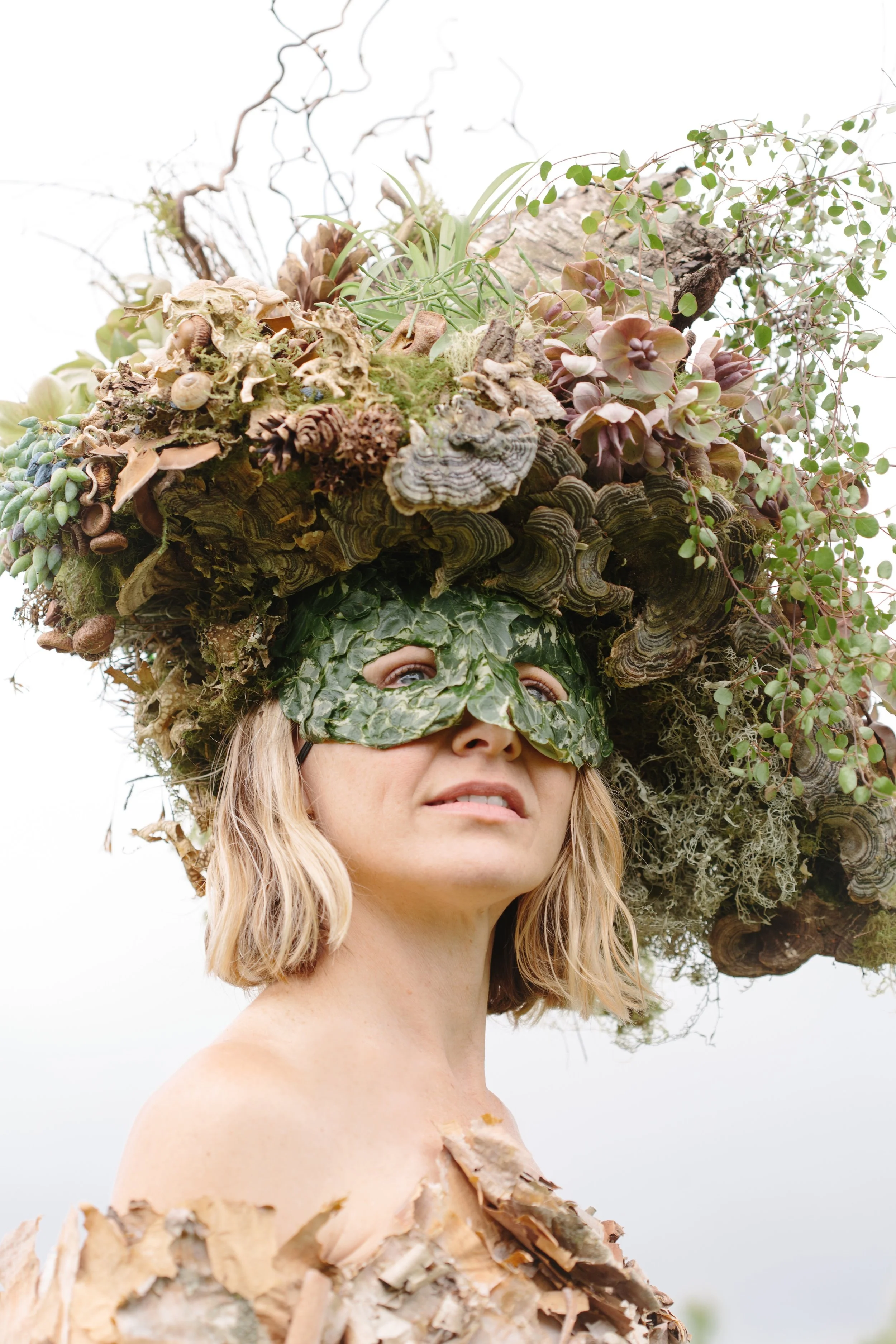 Francoise Weeks botanical fashion couture floral jewelry floral fashion 59