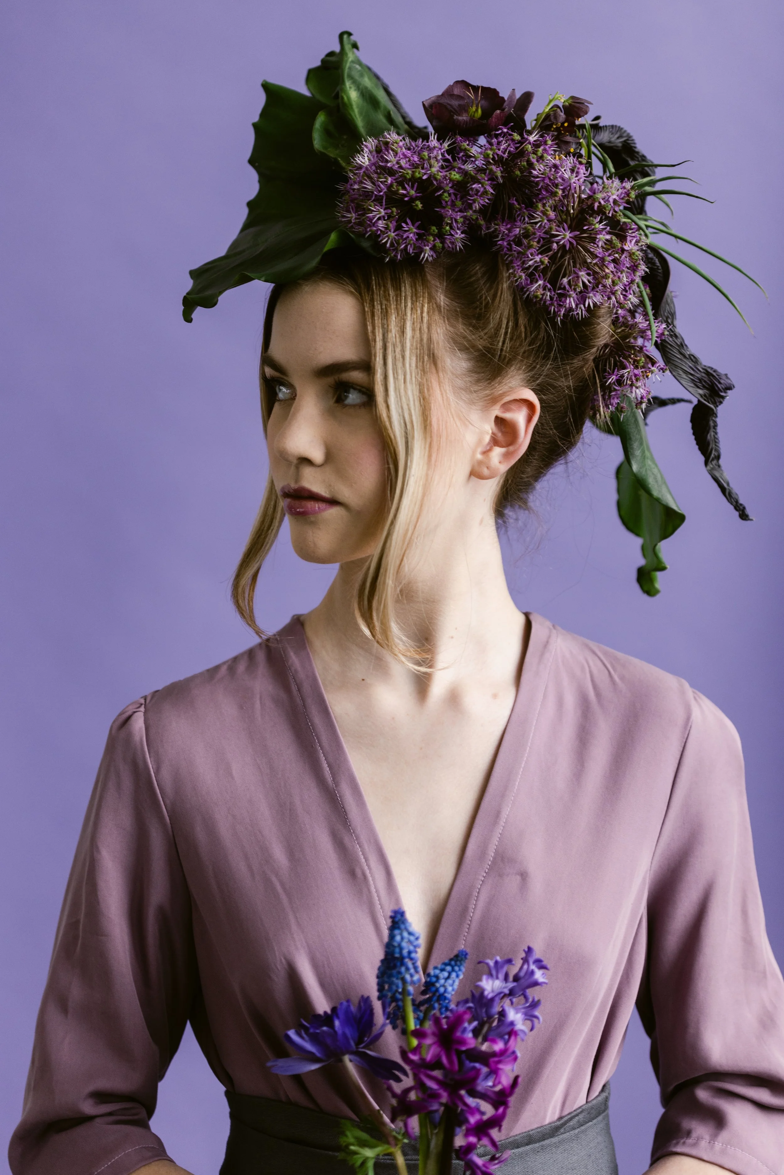 Francoise Weeks botanical fashion couture floral jewelry floral fashion 16