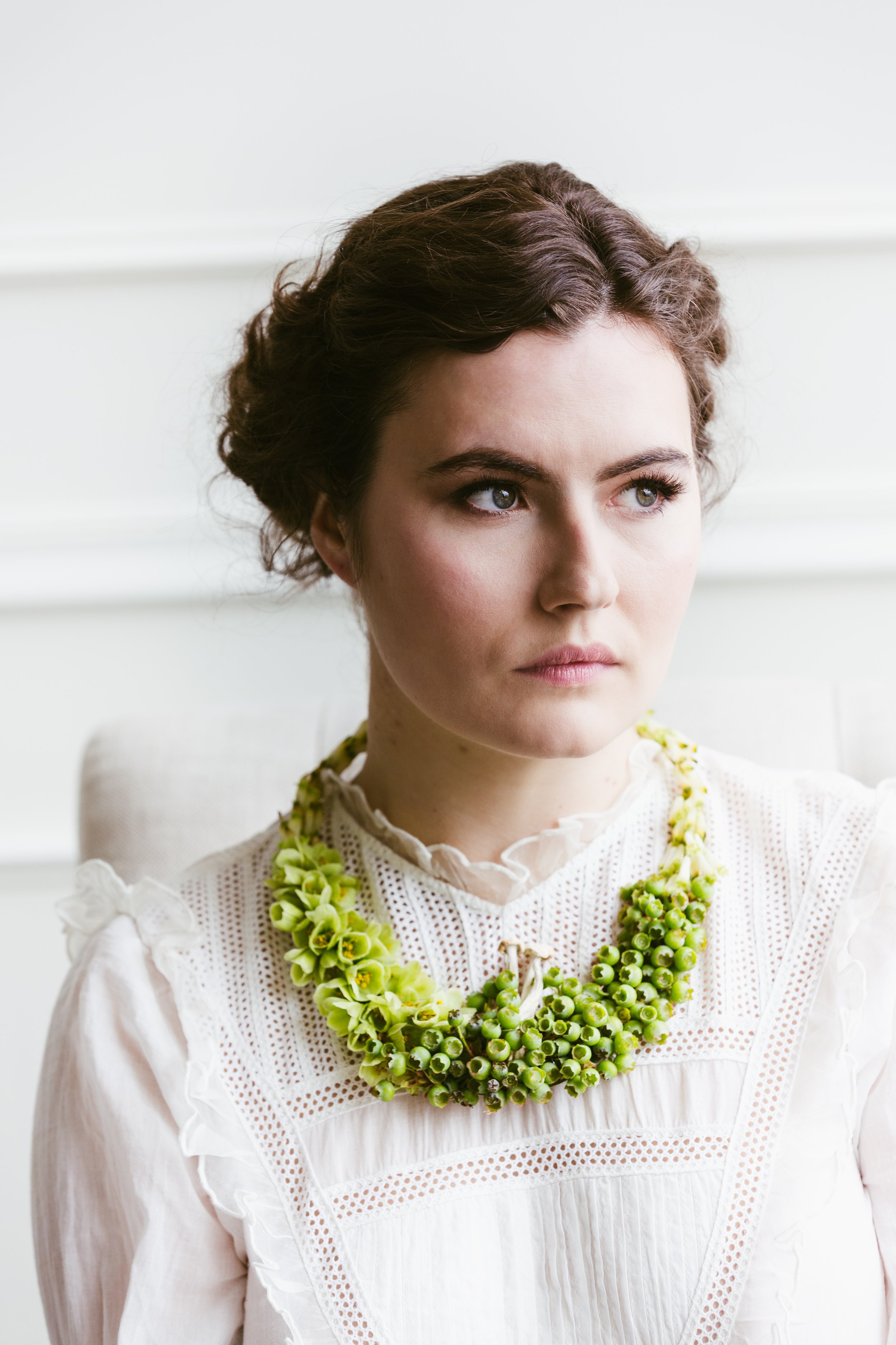 Francoise Weeks botanical fashion couture floral jewelry floral fashion 66