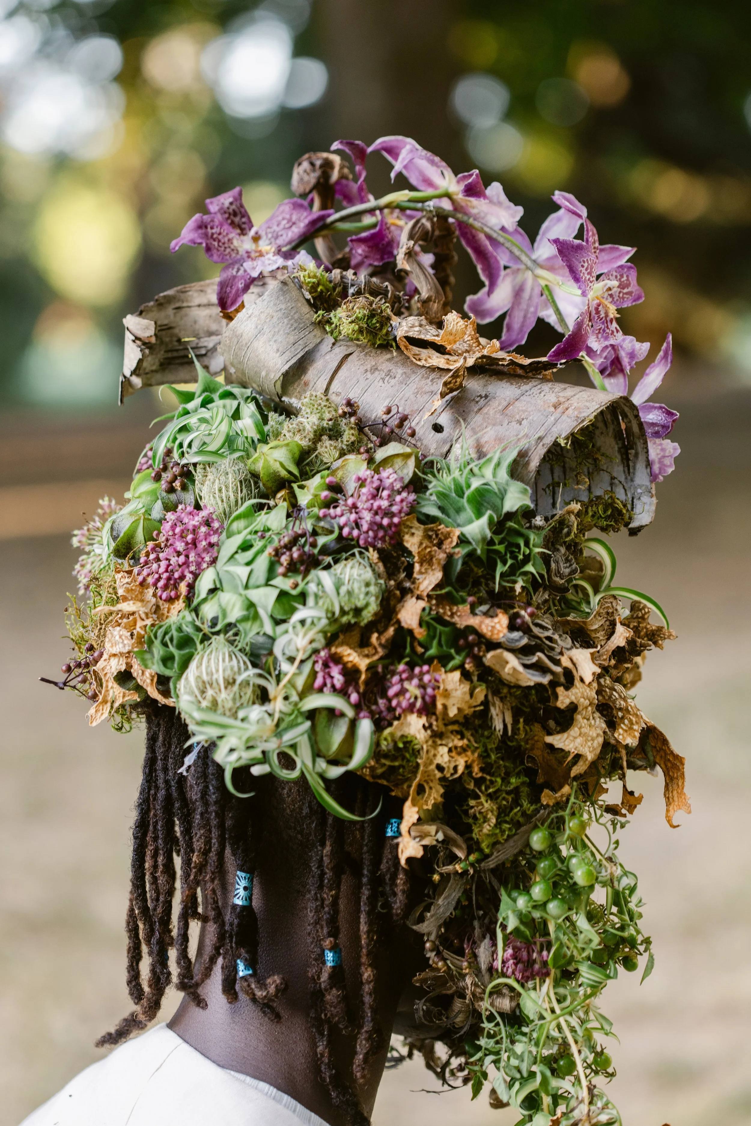 Francoise Weeks botanical fashion couture floral jewelry floral fashion 25