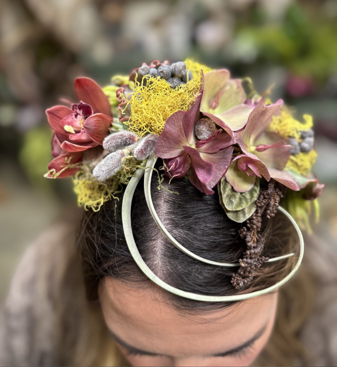 Botanical Headpiece Francoise Weeks workshop 3