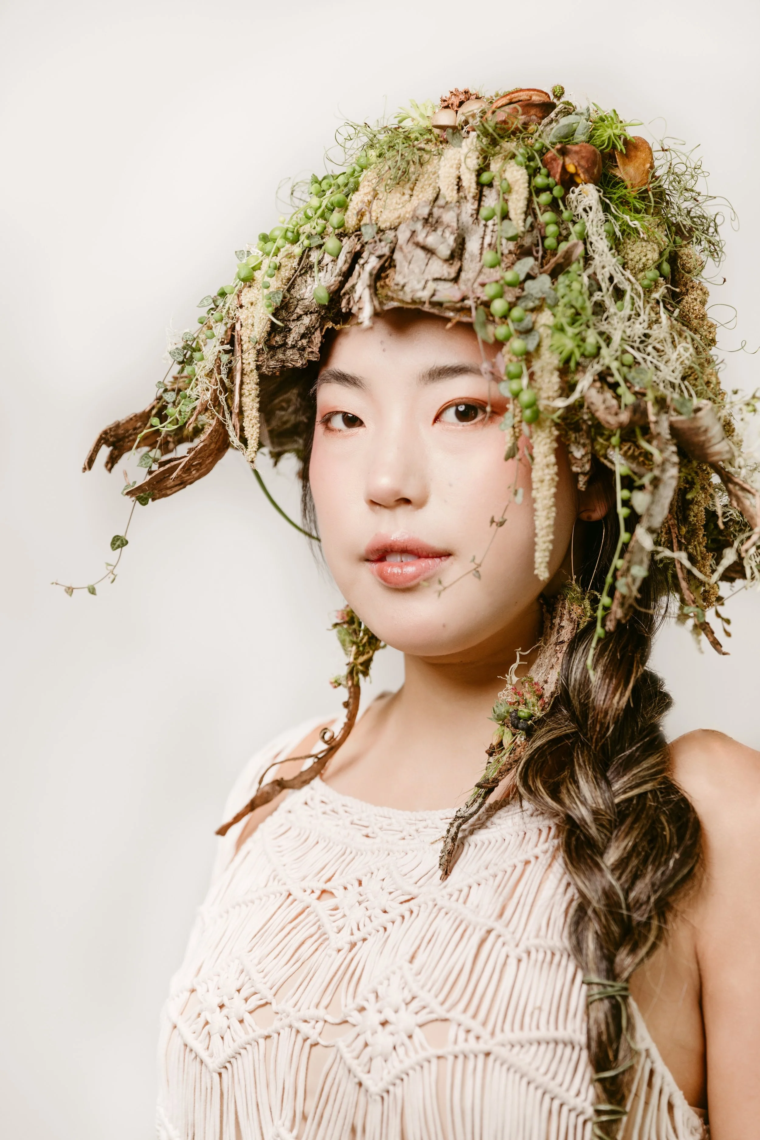 Francoise Weeks botanical fashion couture floral jewelry floral fashion 34