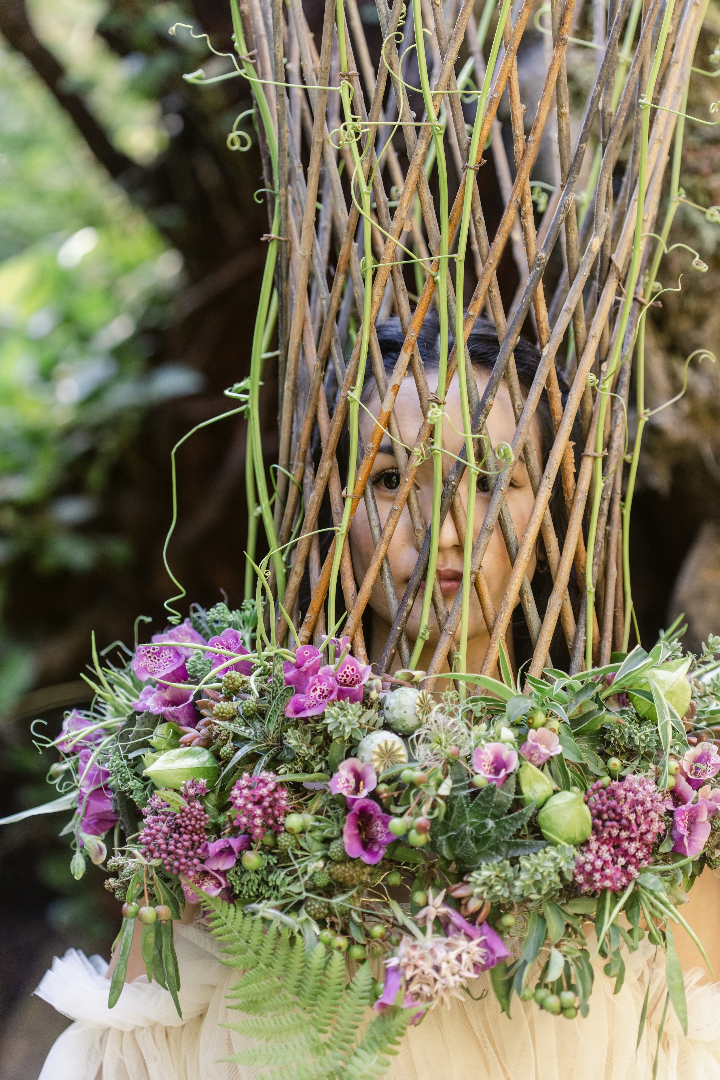 Francoise Weeks botanical fashion couture floral jewelry floral fashion 95