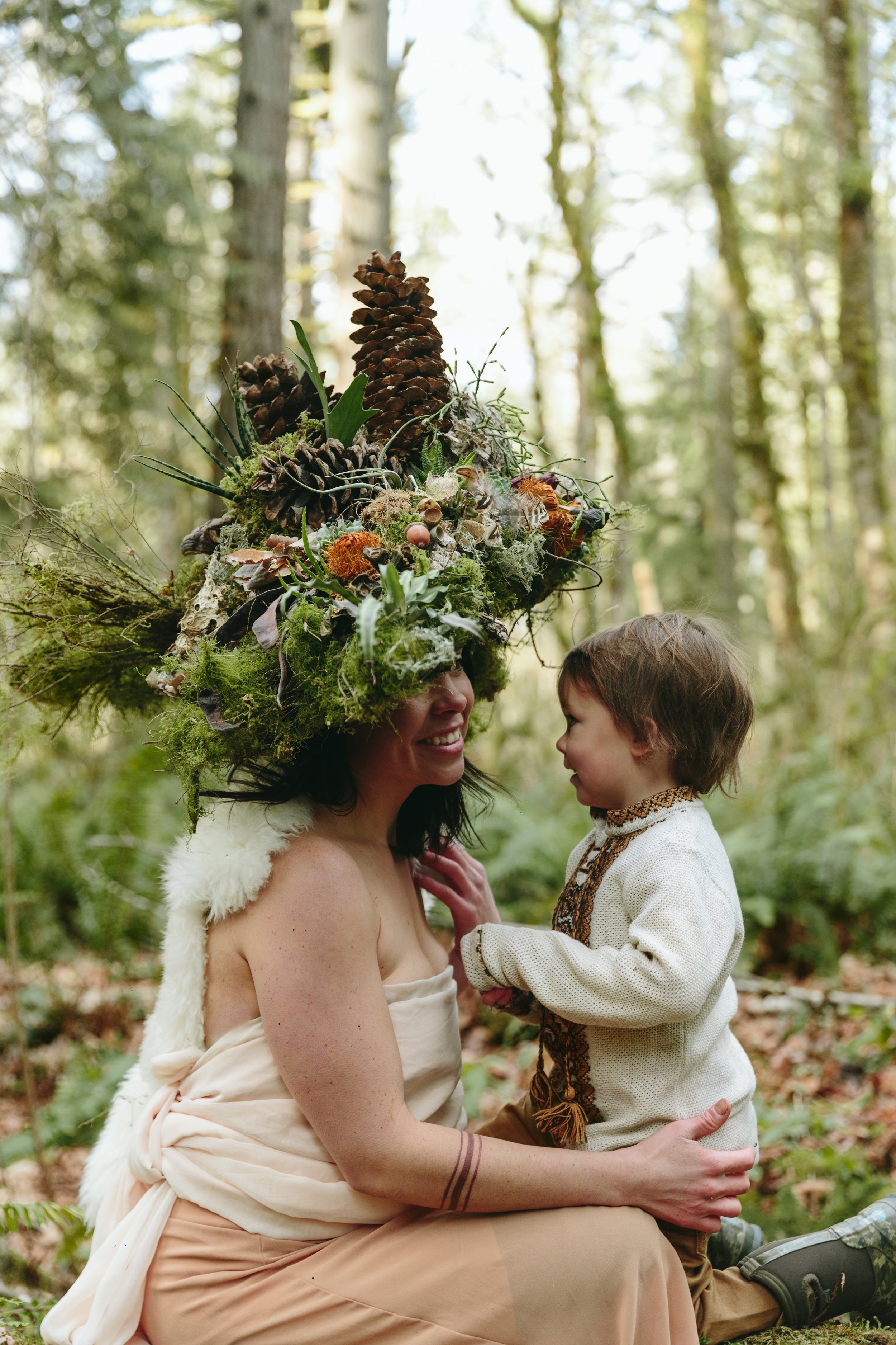 Francoise Weeks botanical fashion couture floral jewelry floral fashion 81