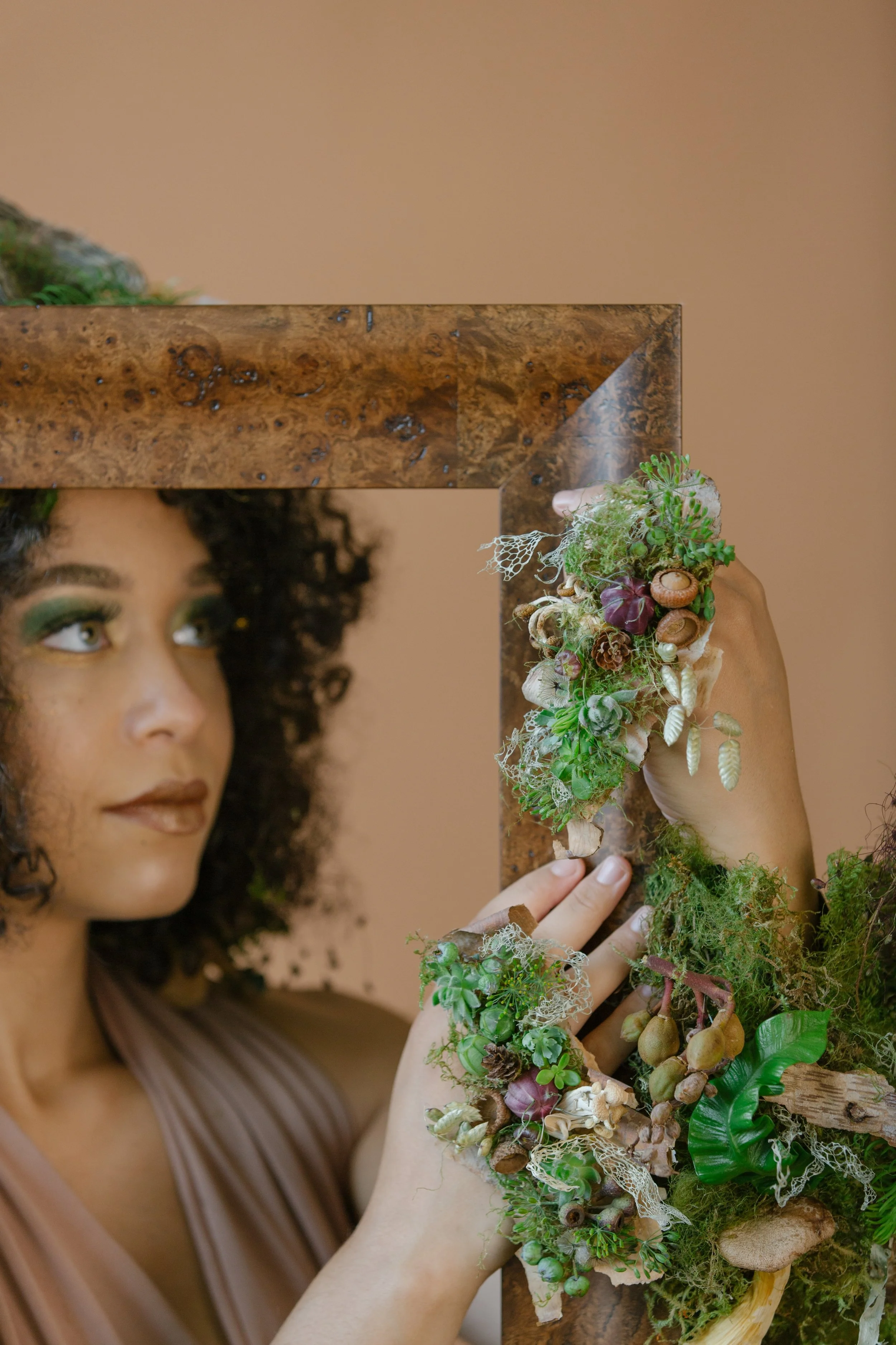 Francoise Weeks botanical fashion couture floral jewelry floral fashion 91