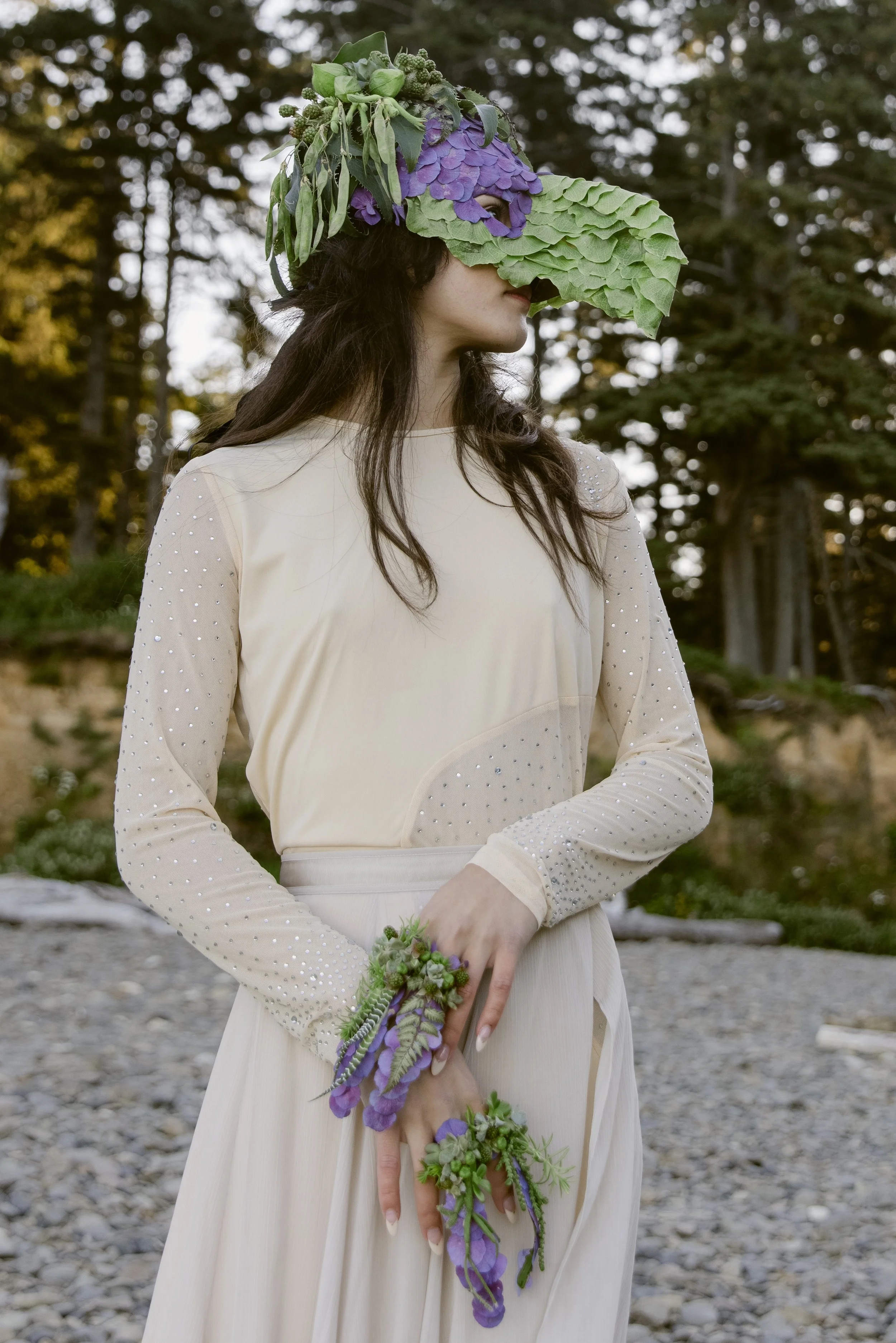 Francoise Weeks botanical fashion couture floral jewelry floral fashion 97