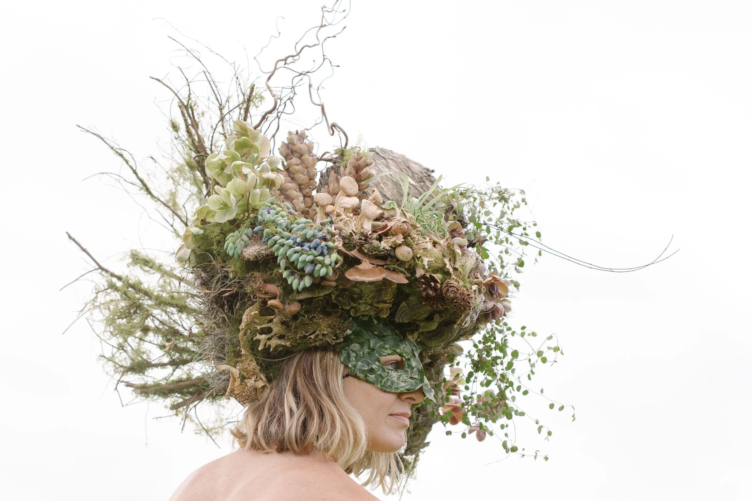 Francoise Weeks botanical fashion couture floral jewelry floral fashion 57