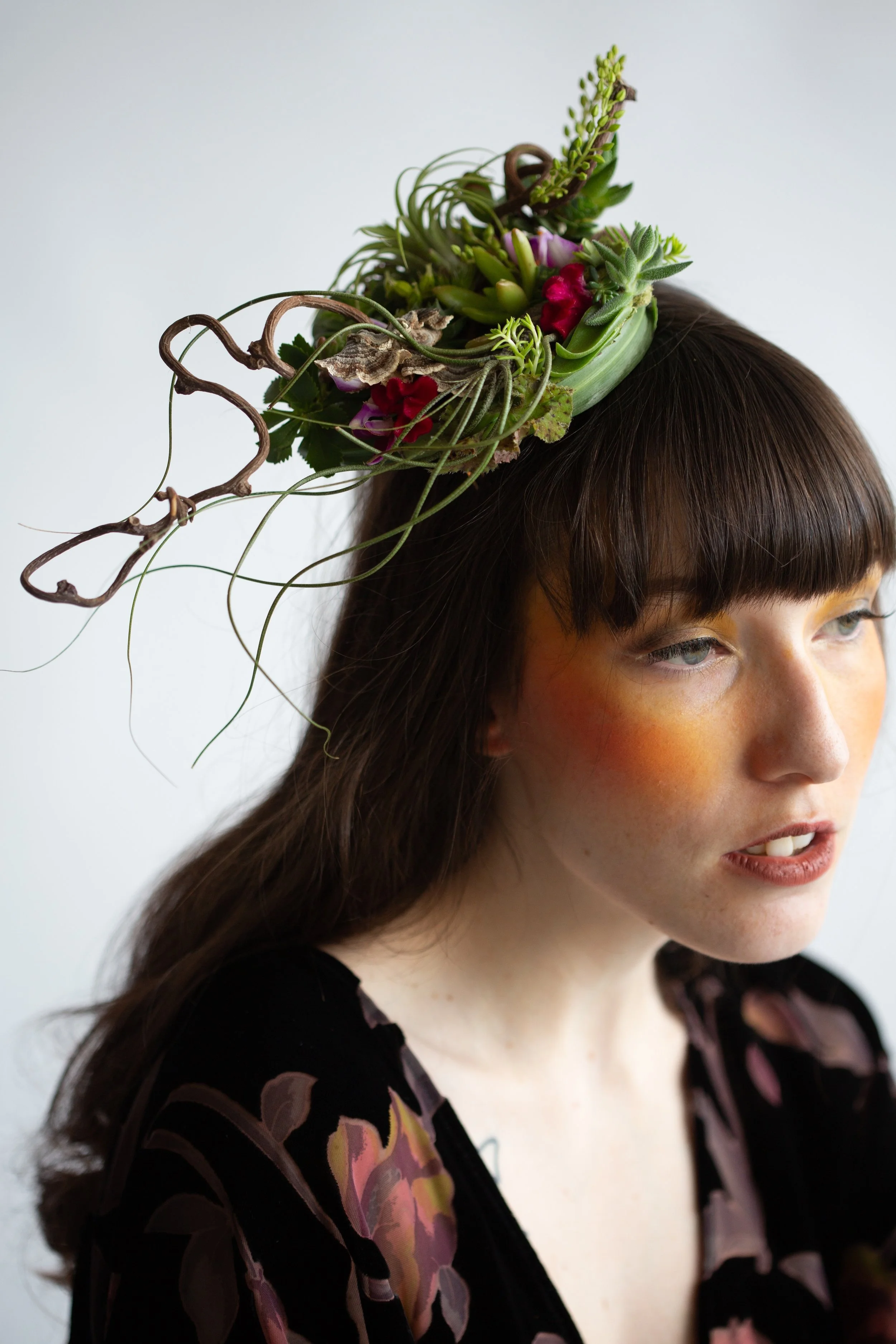 Francoise Weeks botanical fashion couture floral jewelry floral fashion 6