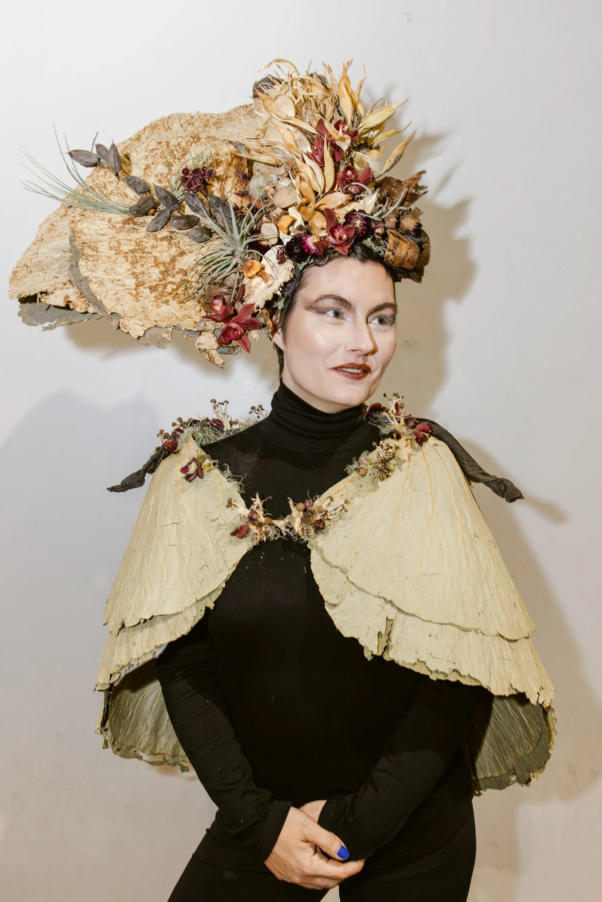 Francoise Weeks botanical fashion couture floral jewelry floral fashion 47