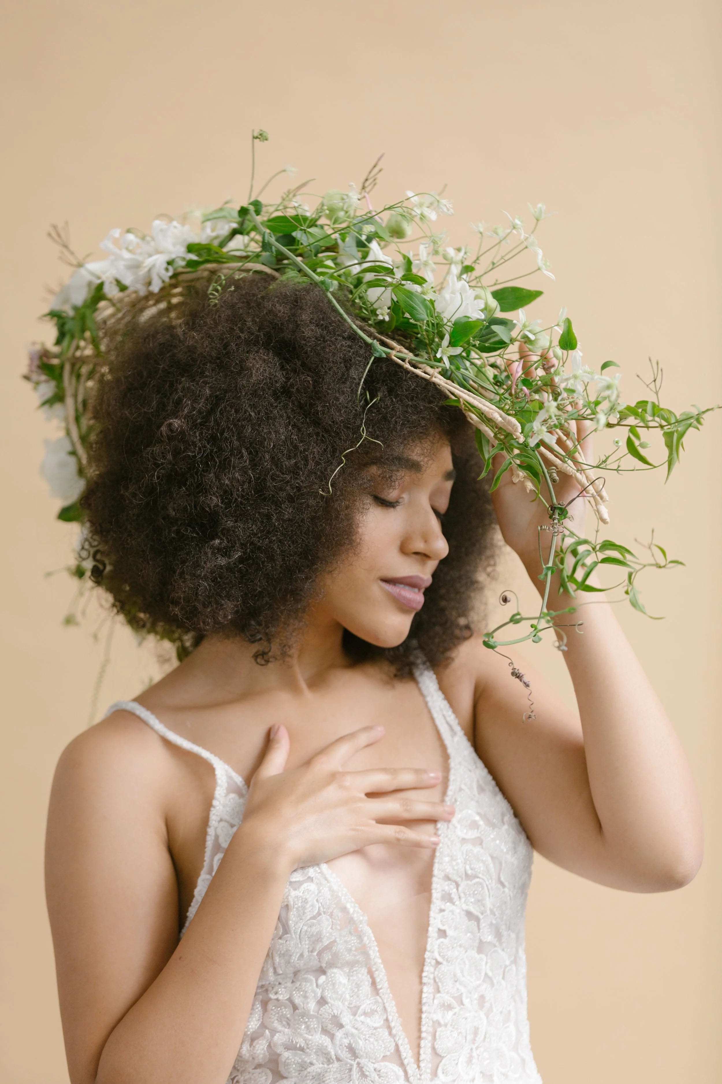 Francoise Weeks botanical fashion couture floral jewelry floral fashion 35