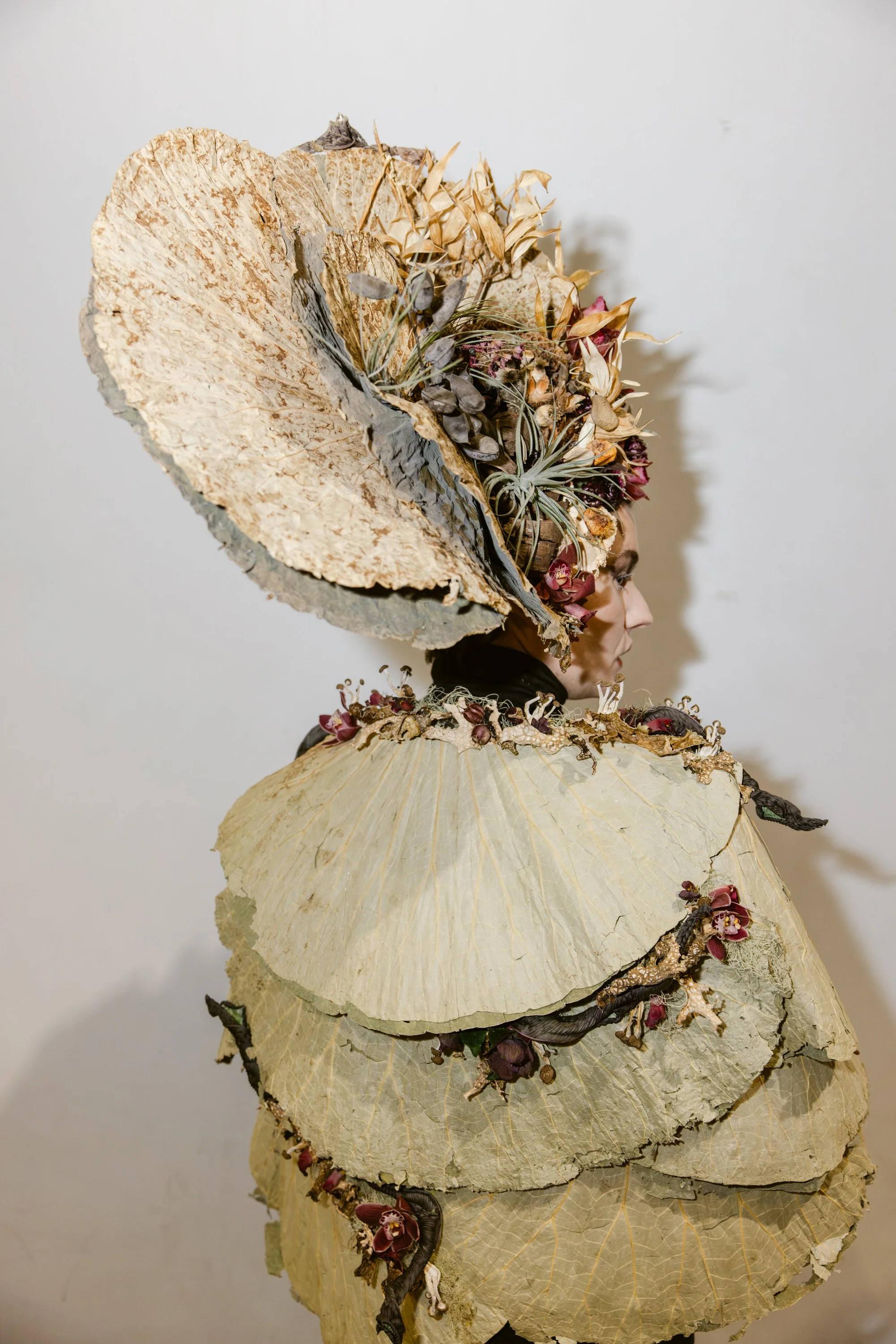 Francoise Weeks botanical fashion couture floral jewelry floral fashion 46