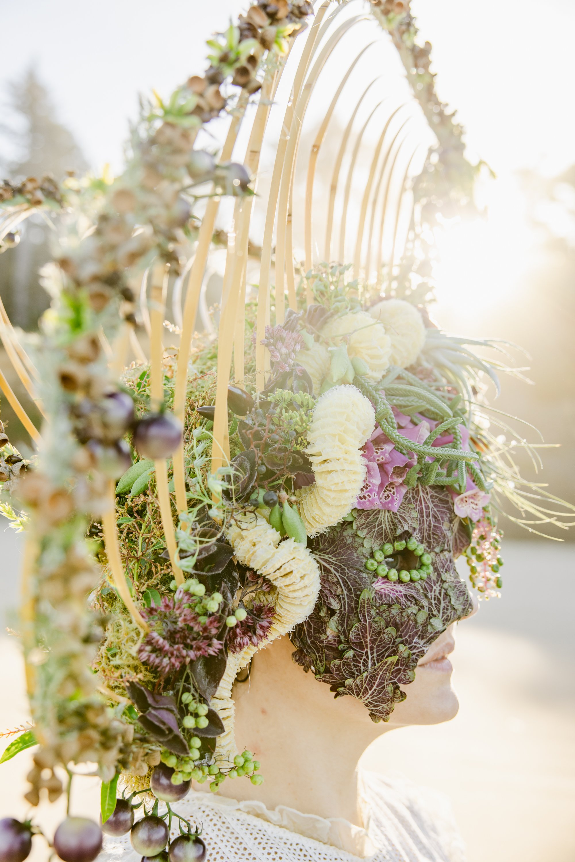 Francoise Weeks botanical fashion couture floral jewelry floral fashion 13