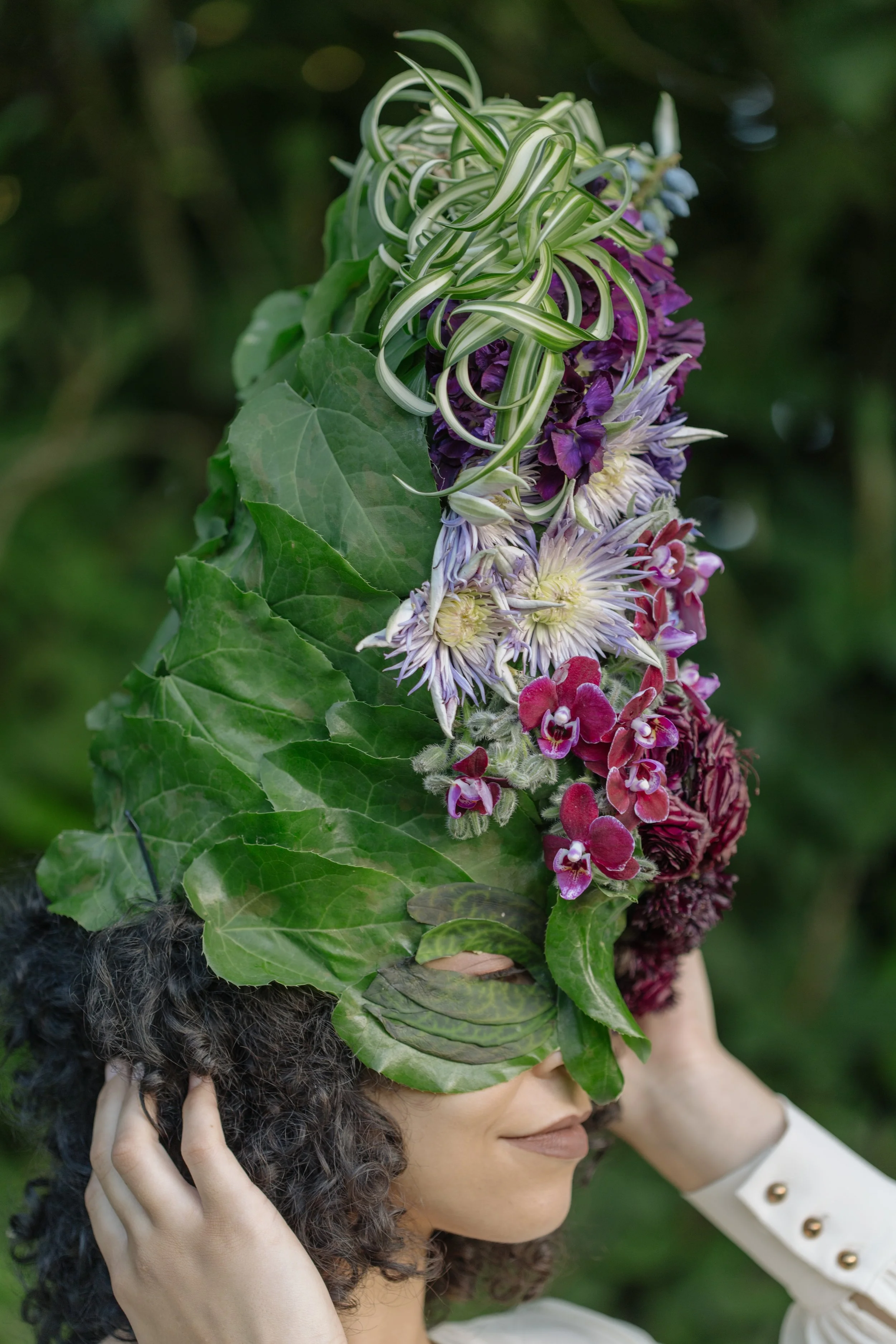 Francoise Weeks botanical fashion couture floral jewelry floral fashion 85