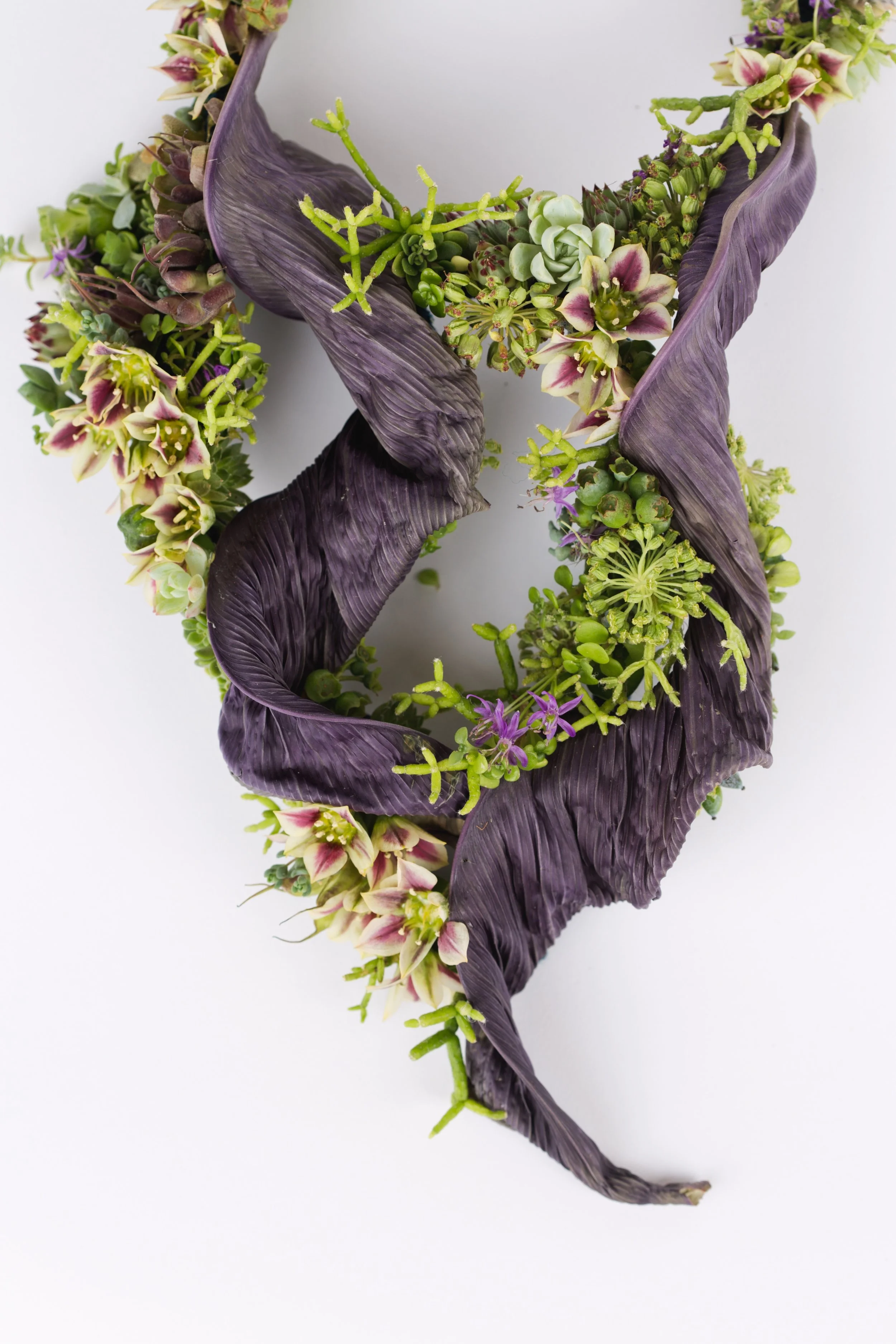 Francoise Weeks botanical fashion couture floral jewelry floral fashion 1023